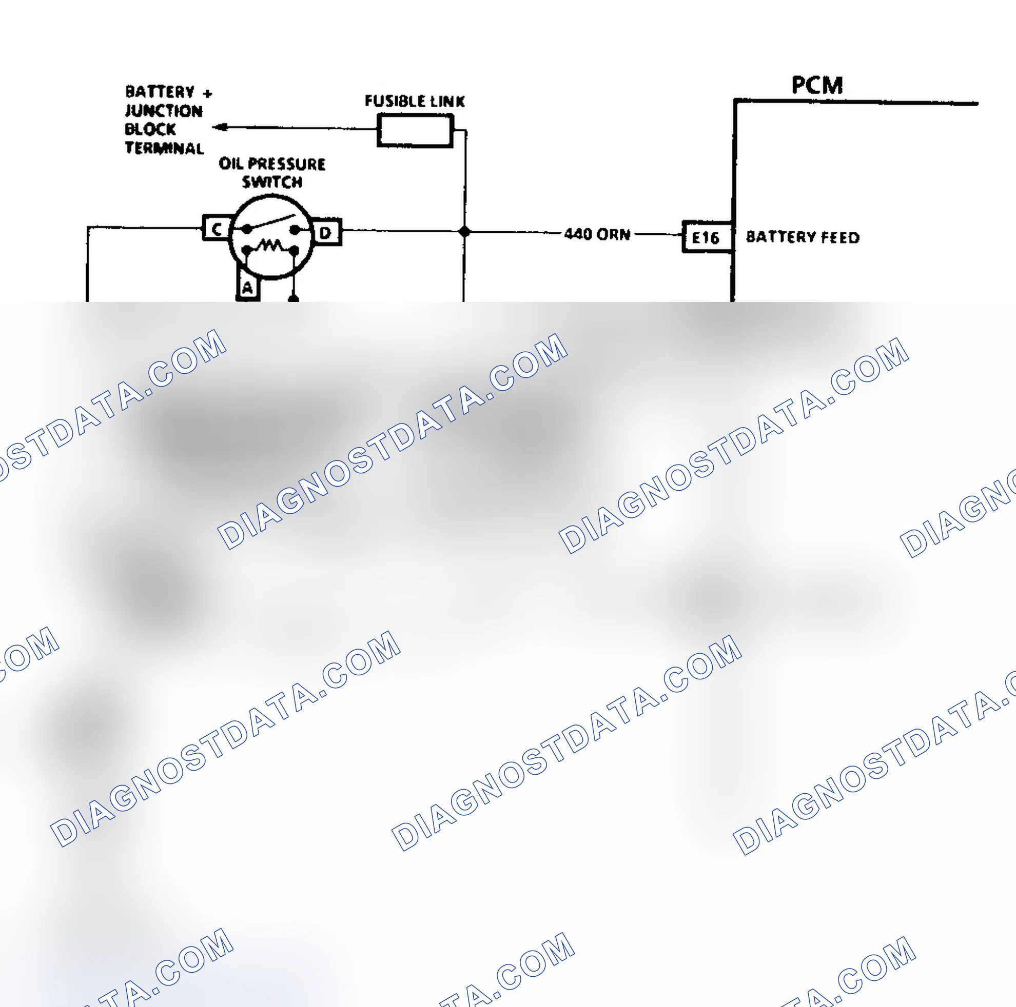 Scheme 318: CODE 54, Schematic, Fuel Pump Circuit (4.3L C & K Series W/4L60E Trans.)