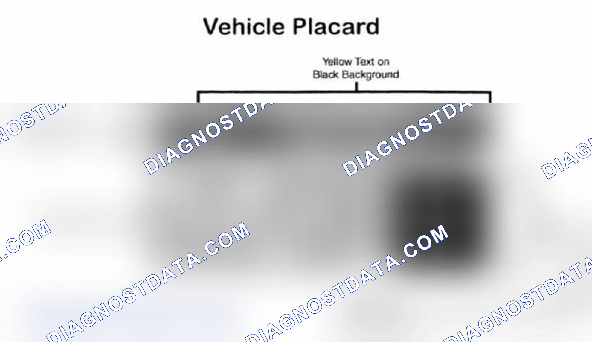 Scheme 28: Vehicle Tire Placard - Typical