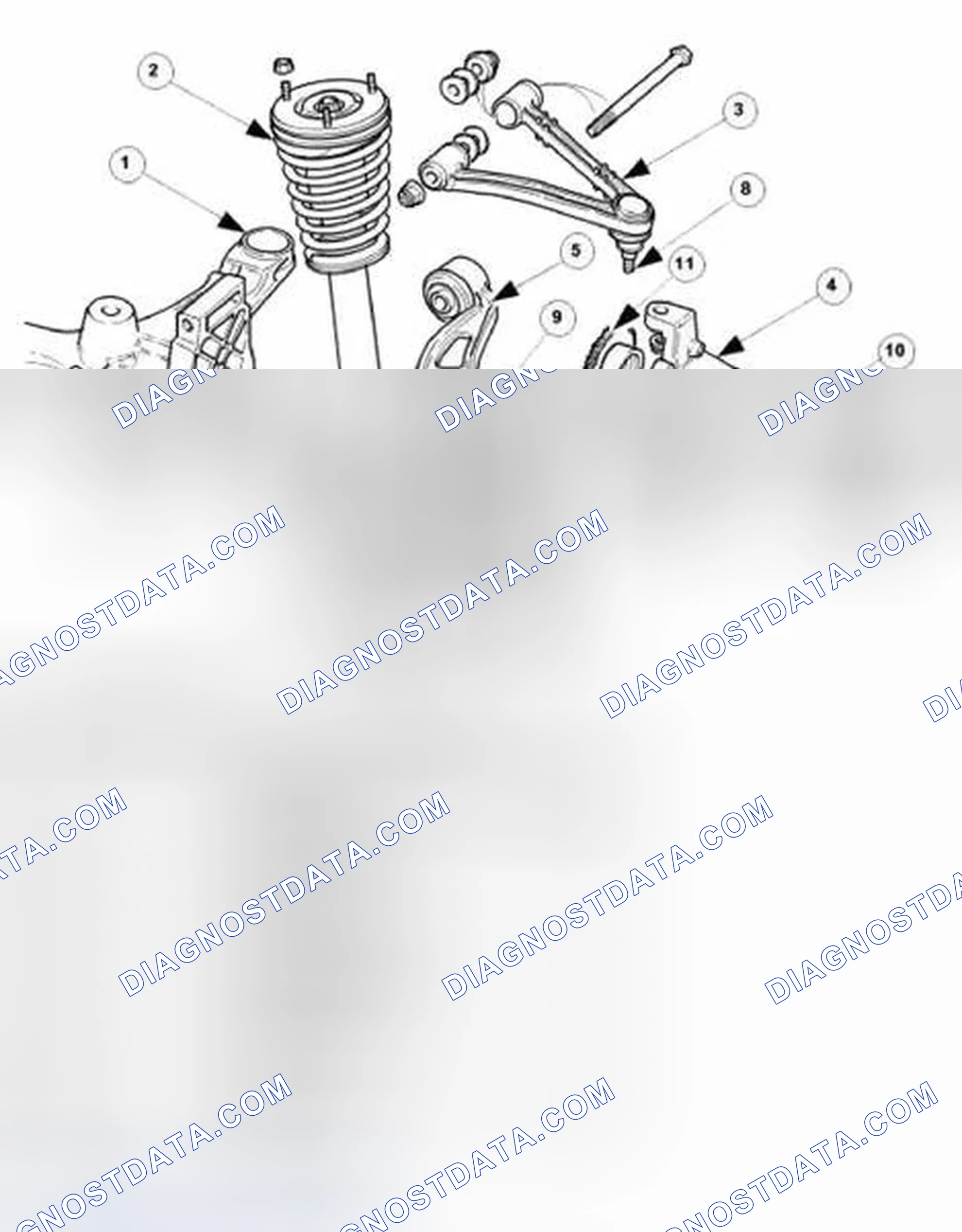Fig. 1: Identifying Components Of Front Suspension