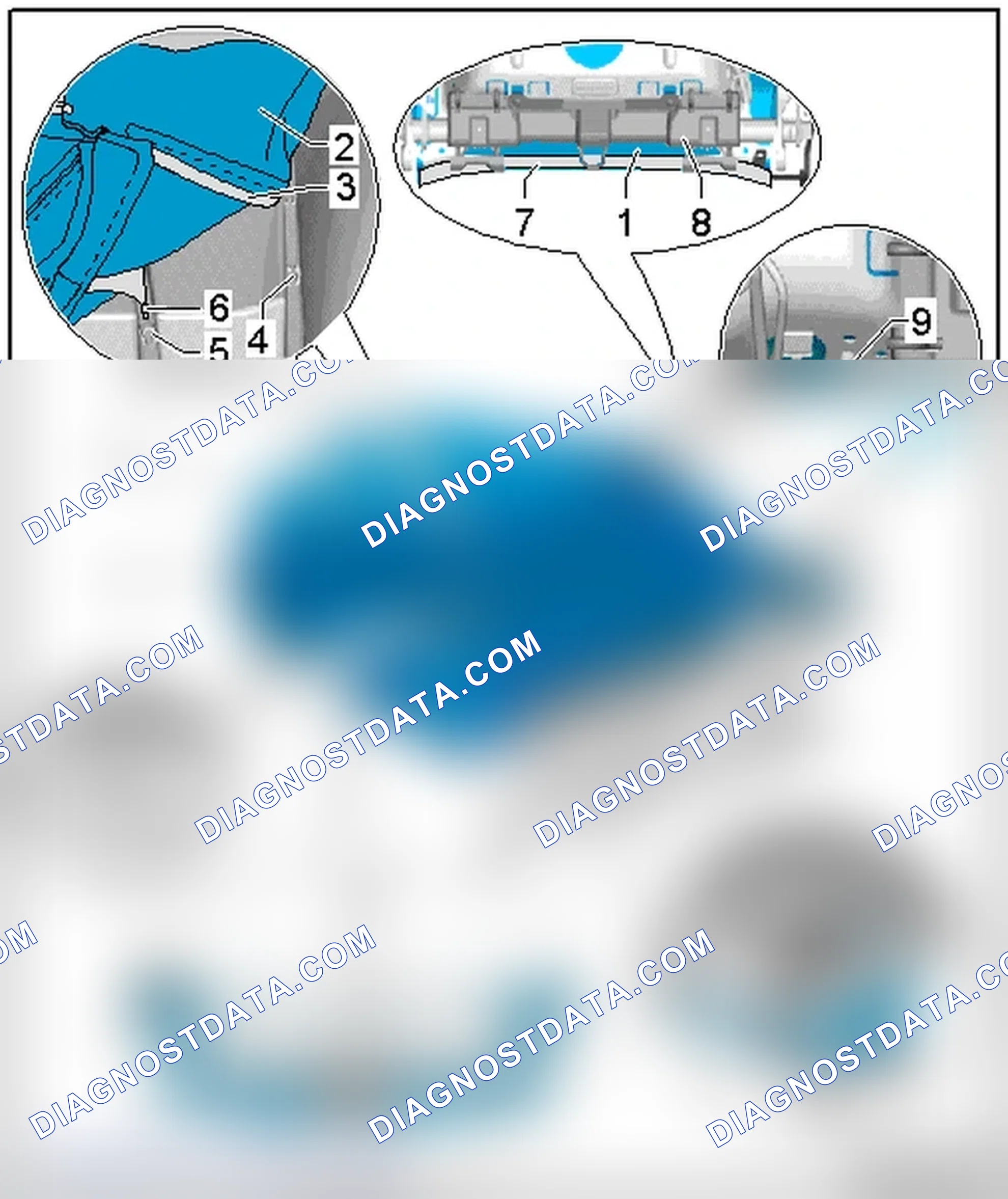 Scheme 638: COVER AND PADDING OVERVIEW, LOWER SEAT FRAME WITH SEAT DEPTH ADJUSTER