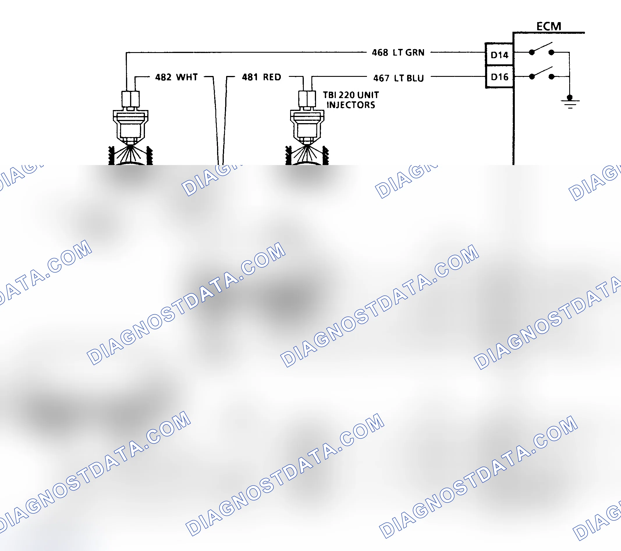 Scheme 281: CODE 42, Schematic, Elec. Spark Timing (4.3L C, K & P Series W/ M/T)