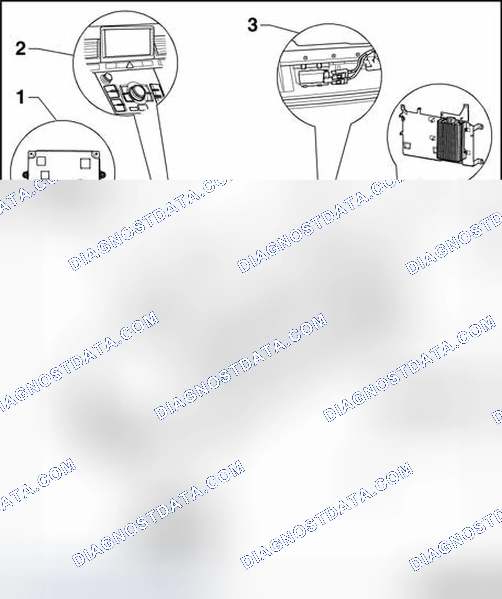 Scheme 156: Navigation system, overview of component location