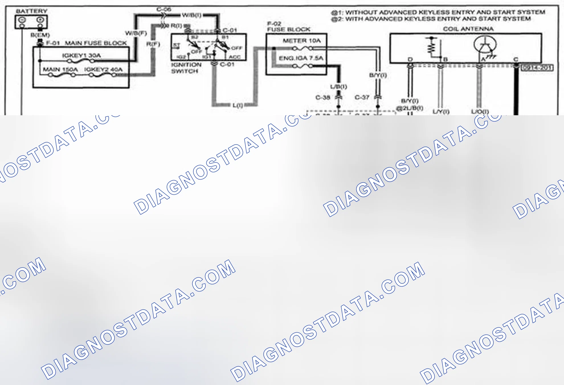 Scheme 220: Immobilizer System Wiring Diagram - 0914-02 (1 Of 2)