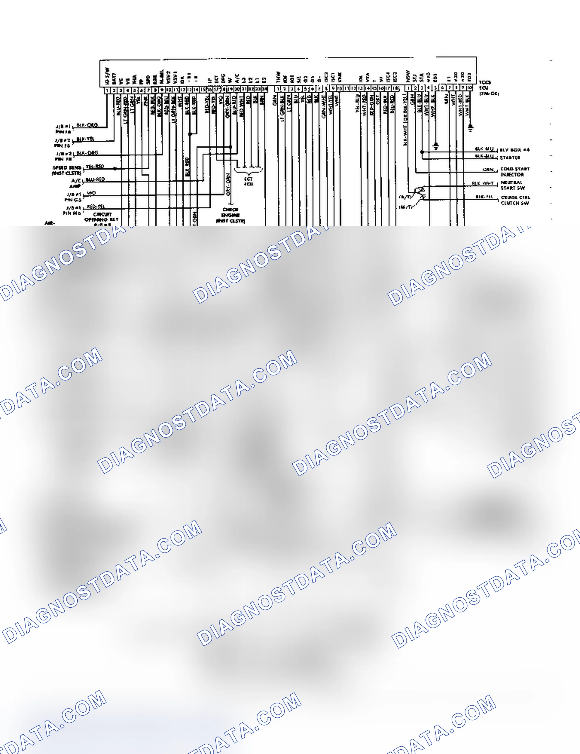 Scheme 62: EFI/TCCS Wiring Diagram (Supra - W/7M-GE)