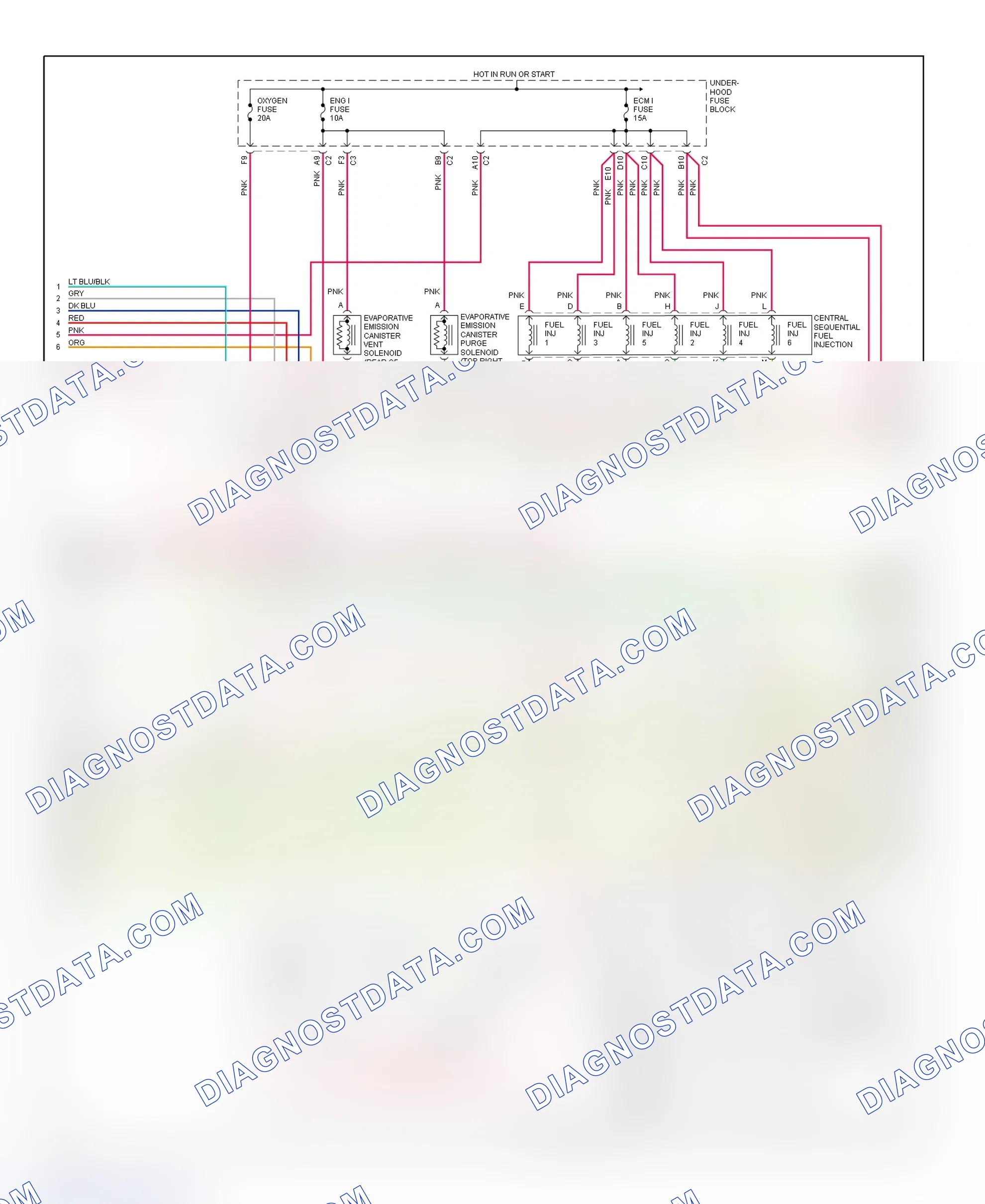 Scheme 82: PCM Wiring Diagram (Blazer, Jimmy Canadian, Sonoma & S10 Pickup - 4.3L - 2 Of 4)
