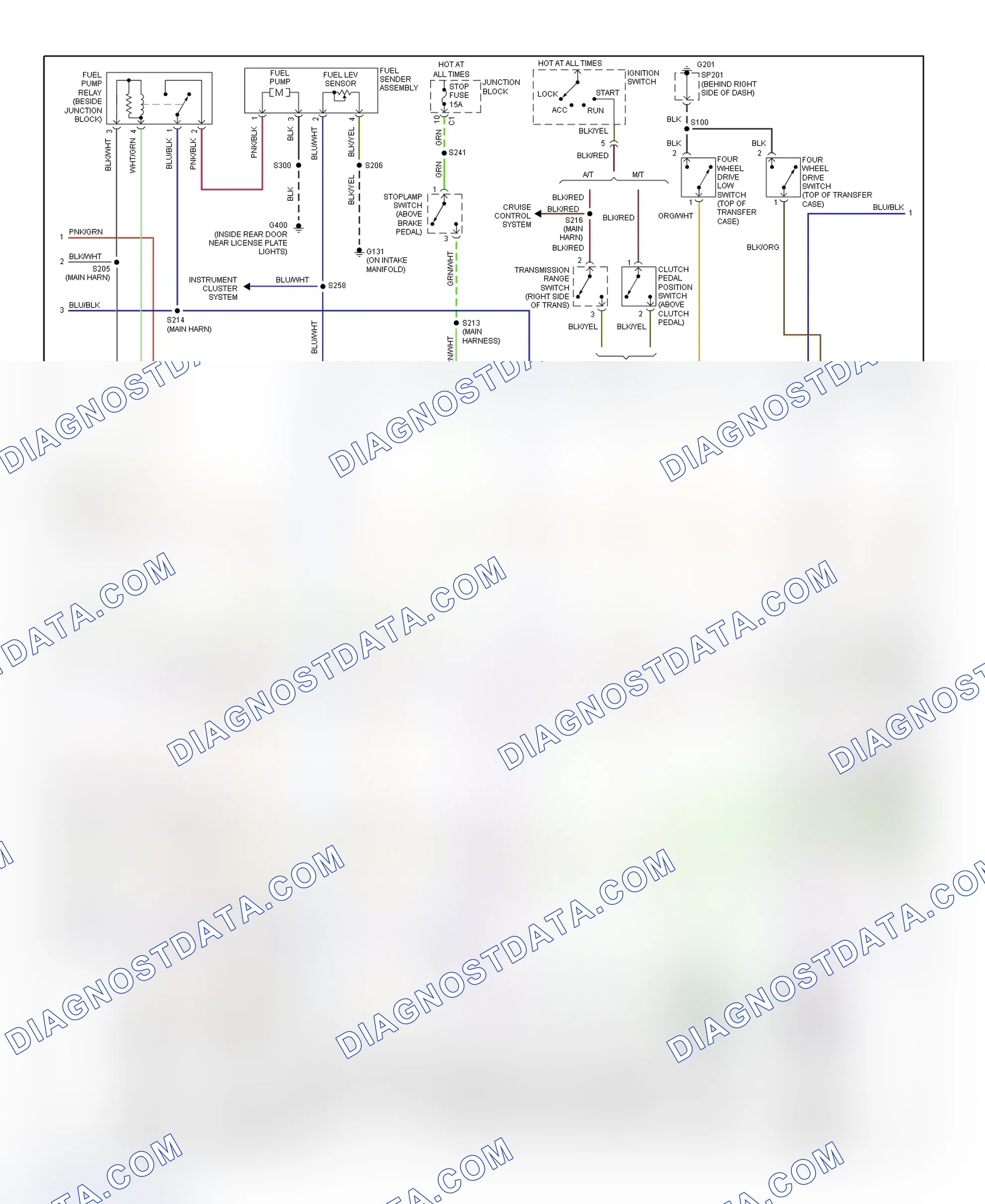 Scheme 192: PCM Wiring Diagram (Tracker - 2.0L - 2 Of 3)