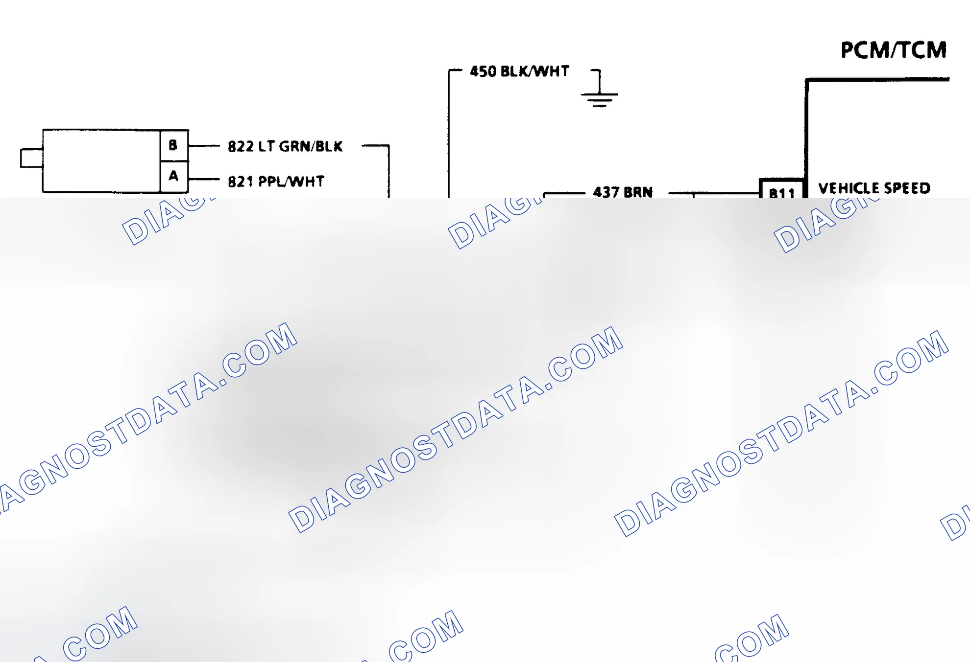 Scheme 160: Output Speed Sensor Ckt. Schematic (2WD "C" & "K" Series)