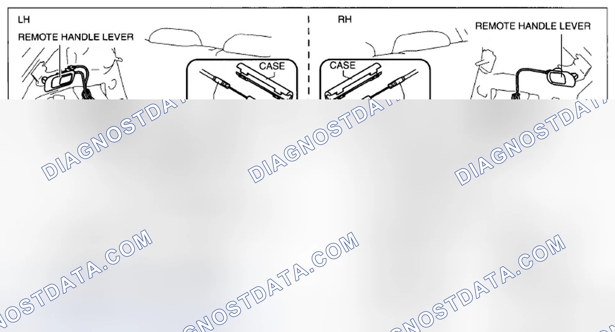 Scheme 182: REMOTE HANDLE LEVER REMOVAL/INSTALLATION