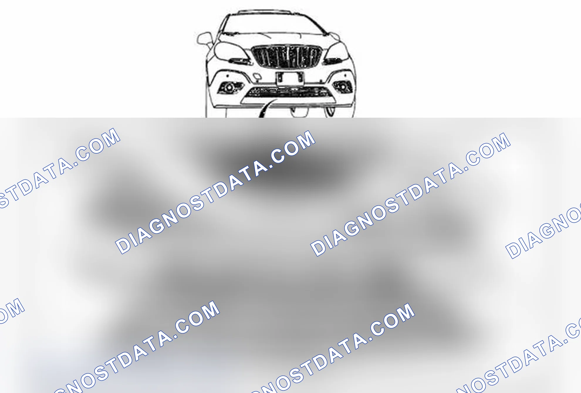 Scheme 27: Front Bumper Lower Fascia Center Grille Replacement (Encore)