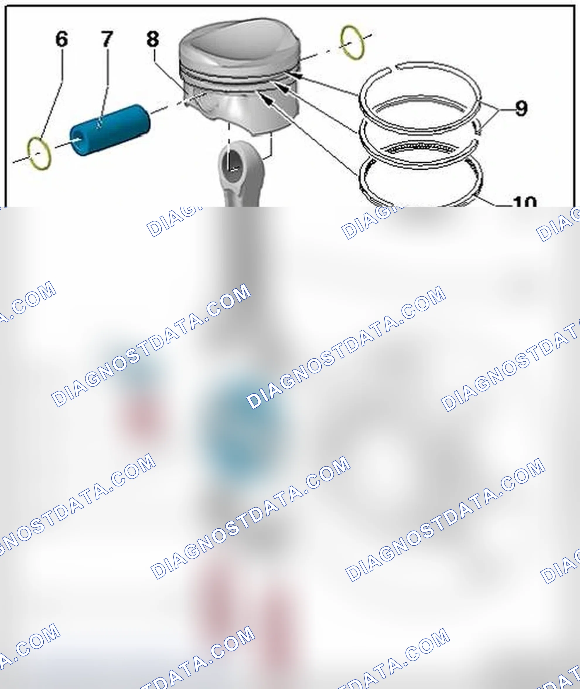 Scheme 299: PISTONS AND CONNECTING ROD OVERVIEW