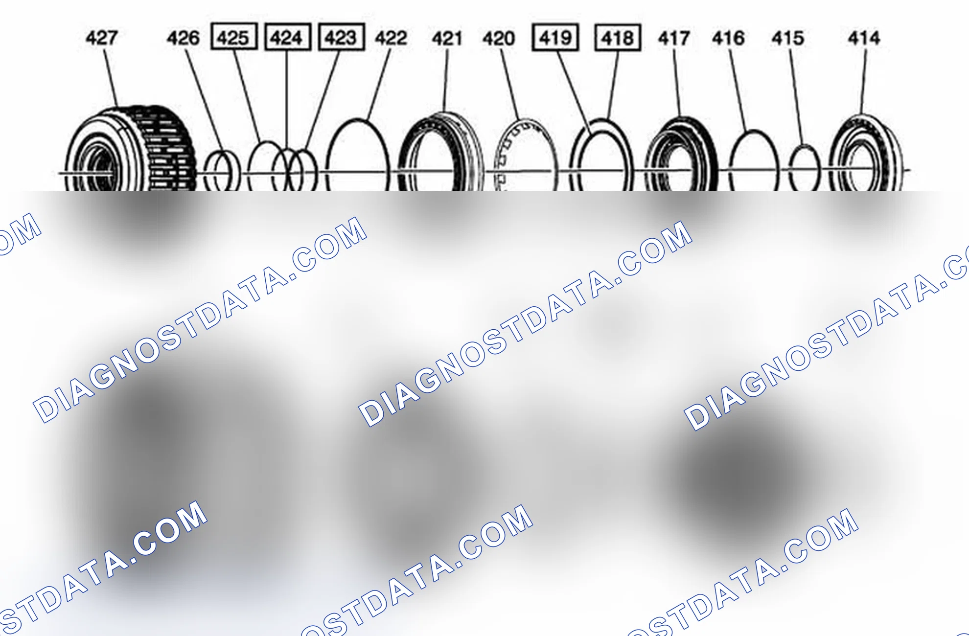 Scheme 104: A/Trans Clutches Seal Kit