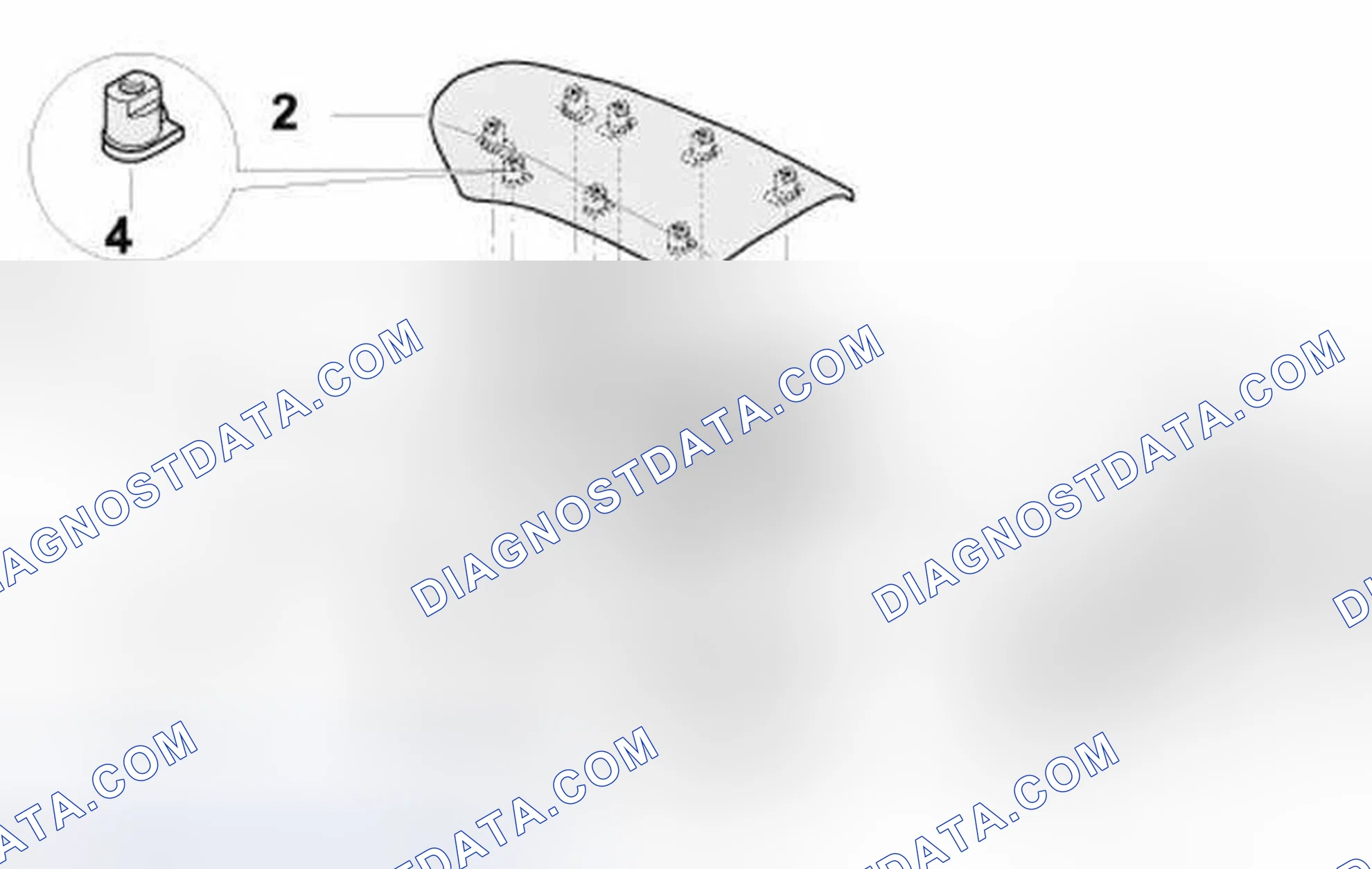 Scheme 53: Disassembling and assembling cover for the oddments tray