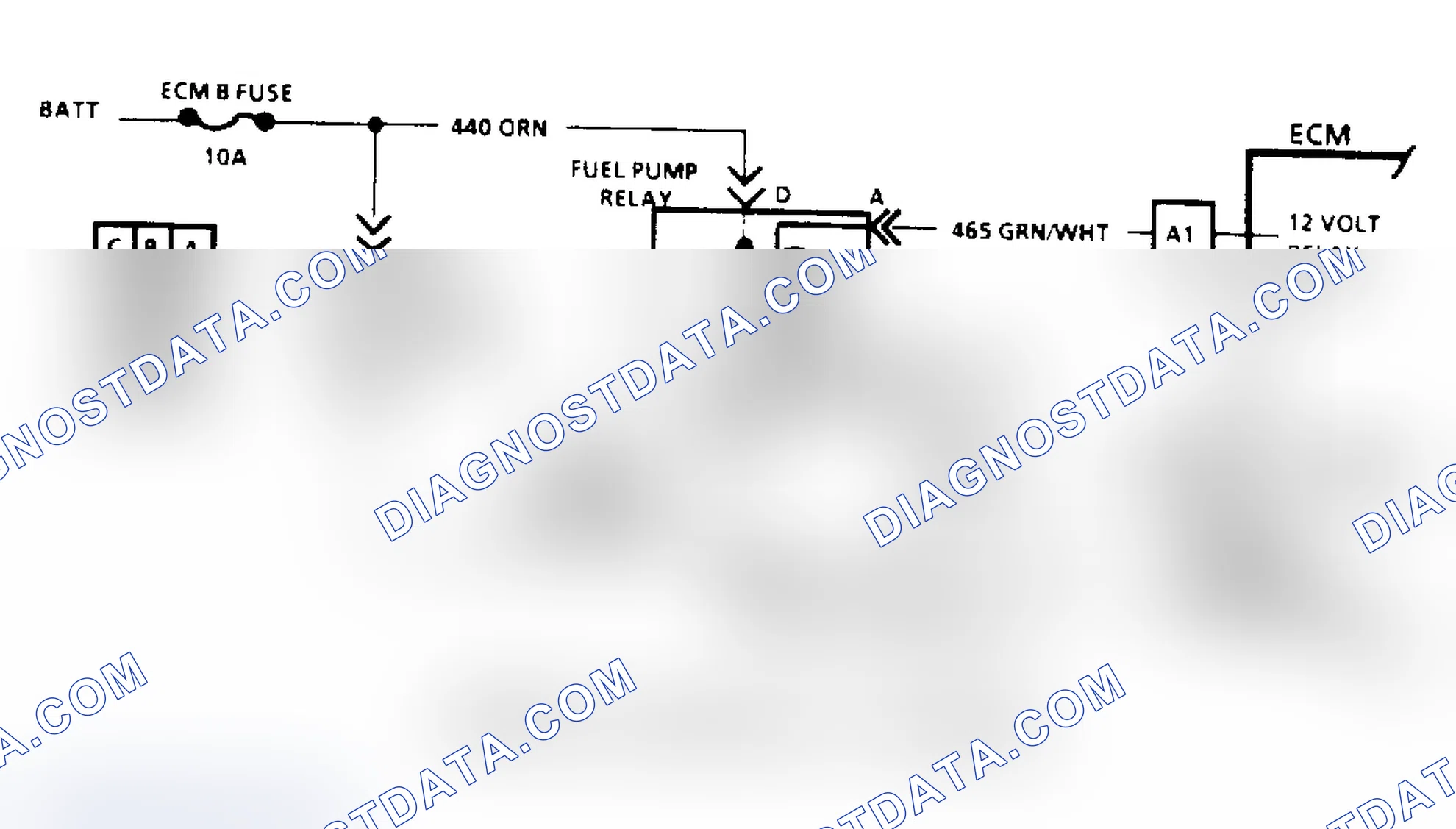 Scheme 82: Code 54, Fuel Pump Schematic (Astro, Safari & "S/T" Series)