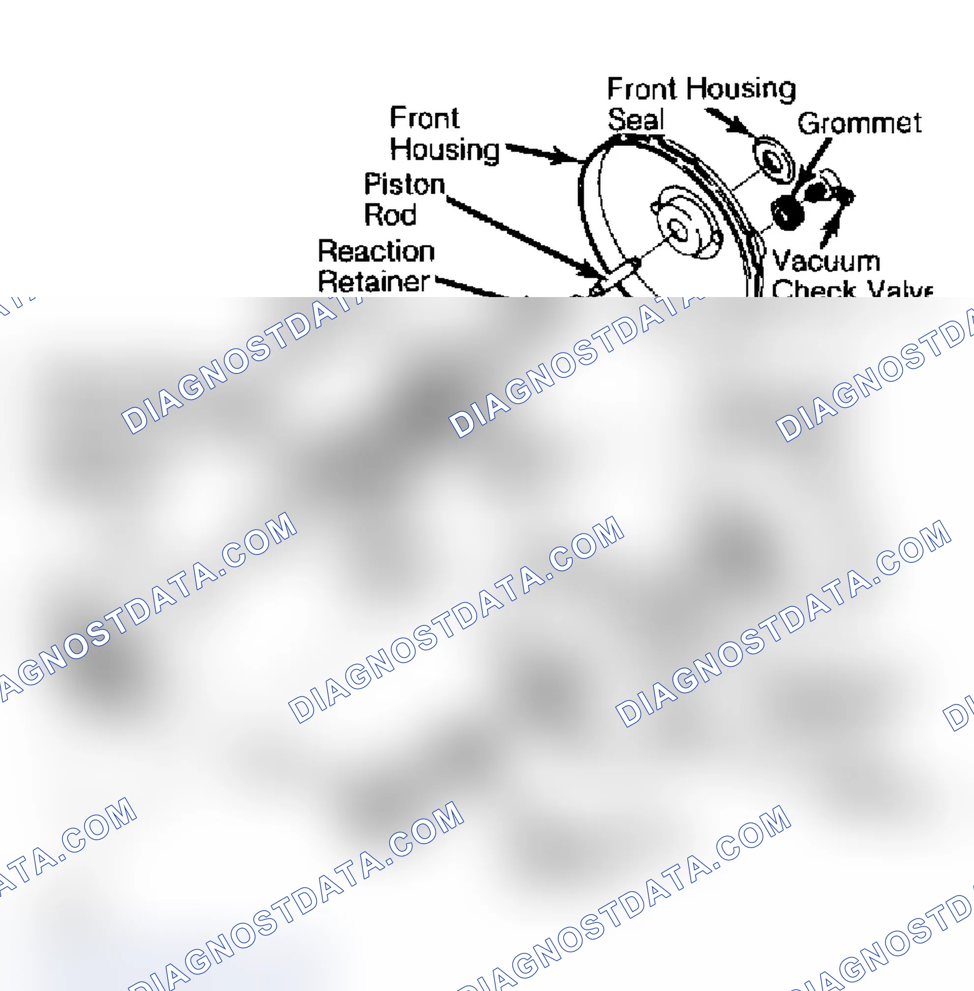 Scheme 16: Typical Delco-Moraine Single Diaphragm Power Brake Unit Do not disassemble power push rod assembly.