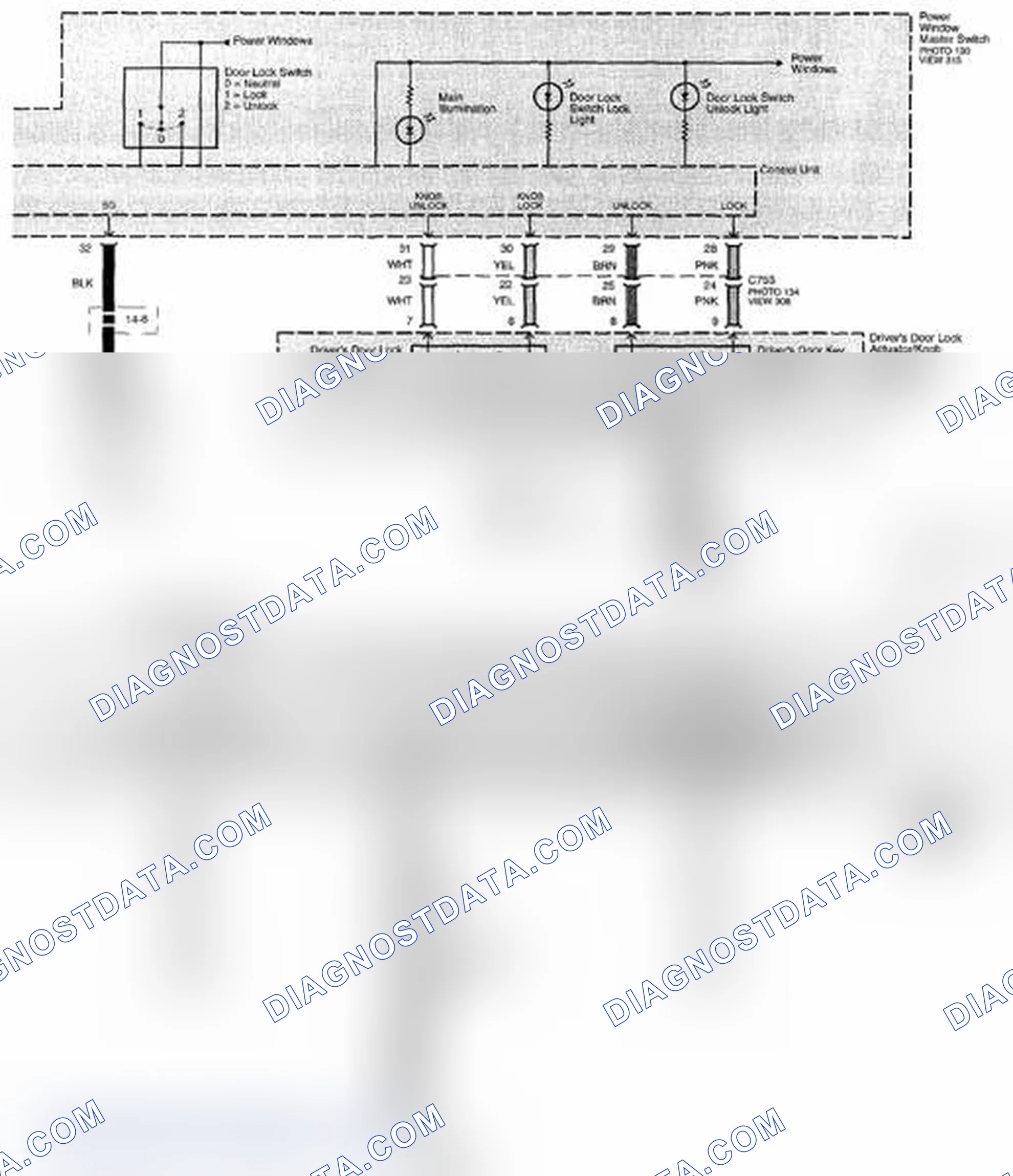 Scheme 379: Keyless/Power Door Locks/Security System Circuit Diagram (Page 130-4)