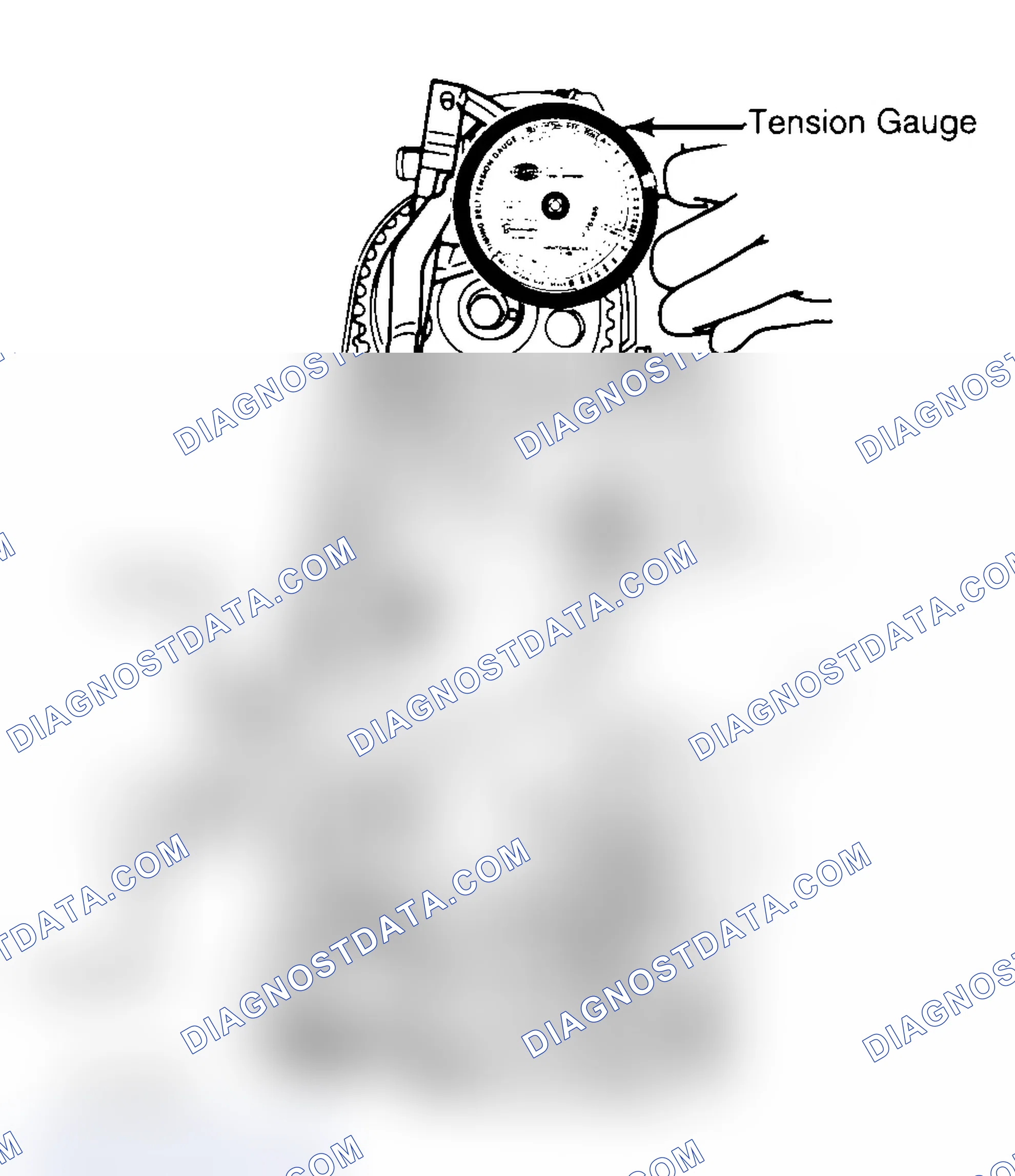 Scheme 28: Adjusting Typical Timing Belt Tension