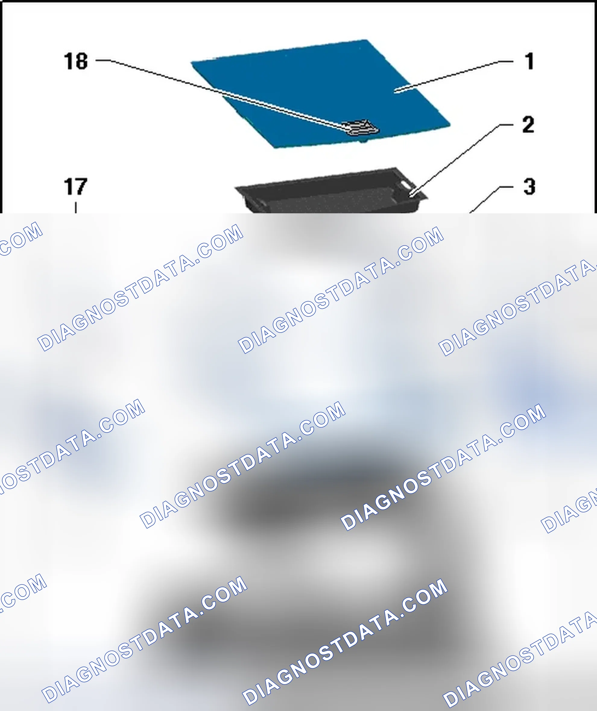 Scheme 9: LUGGAGE COMPARTMENT FLOOR COVERING OVERVIEW