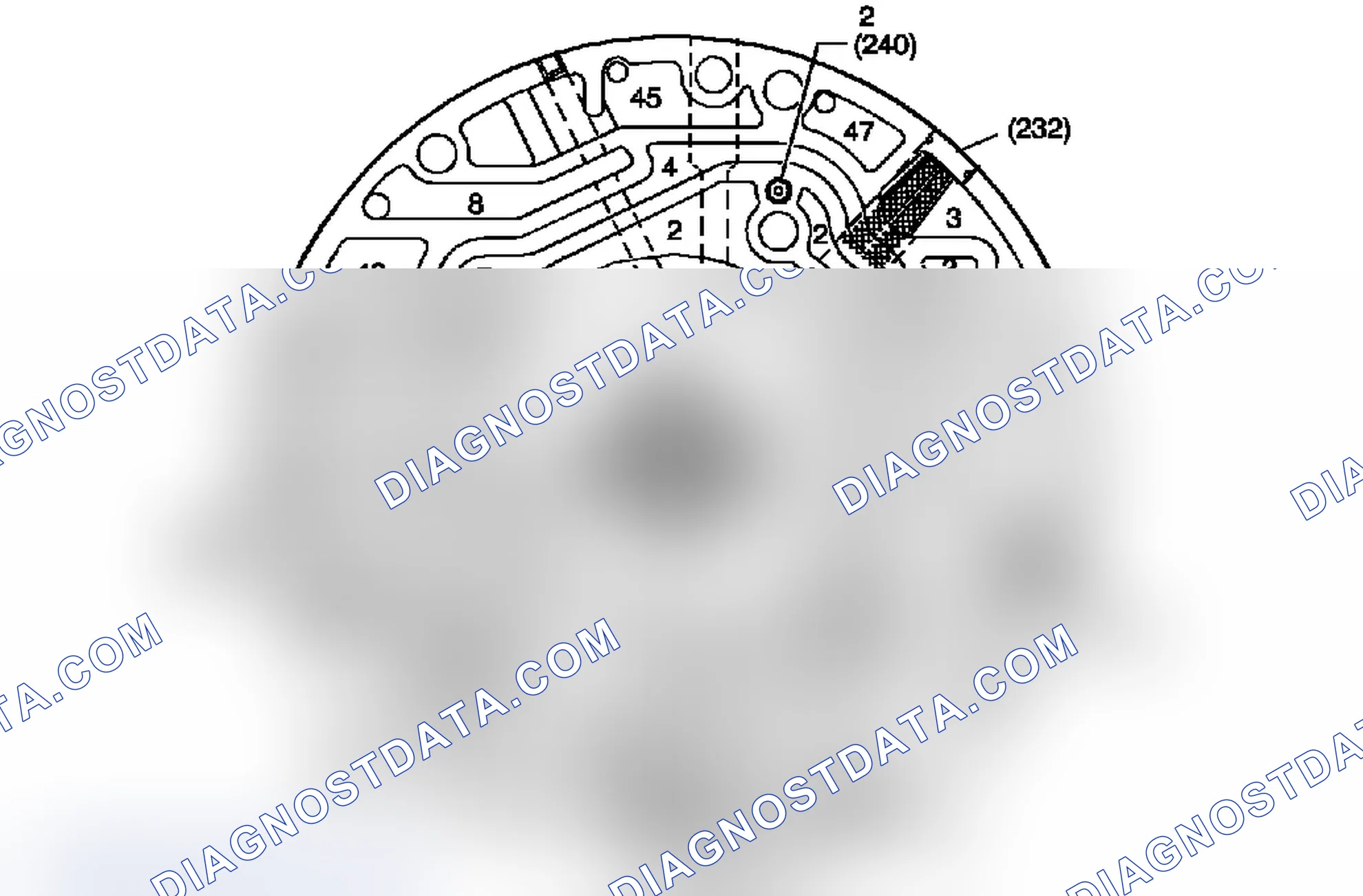 Scheme 25: Pump Cover Fluid Passages (Pump Body Side)