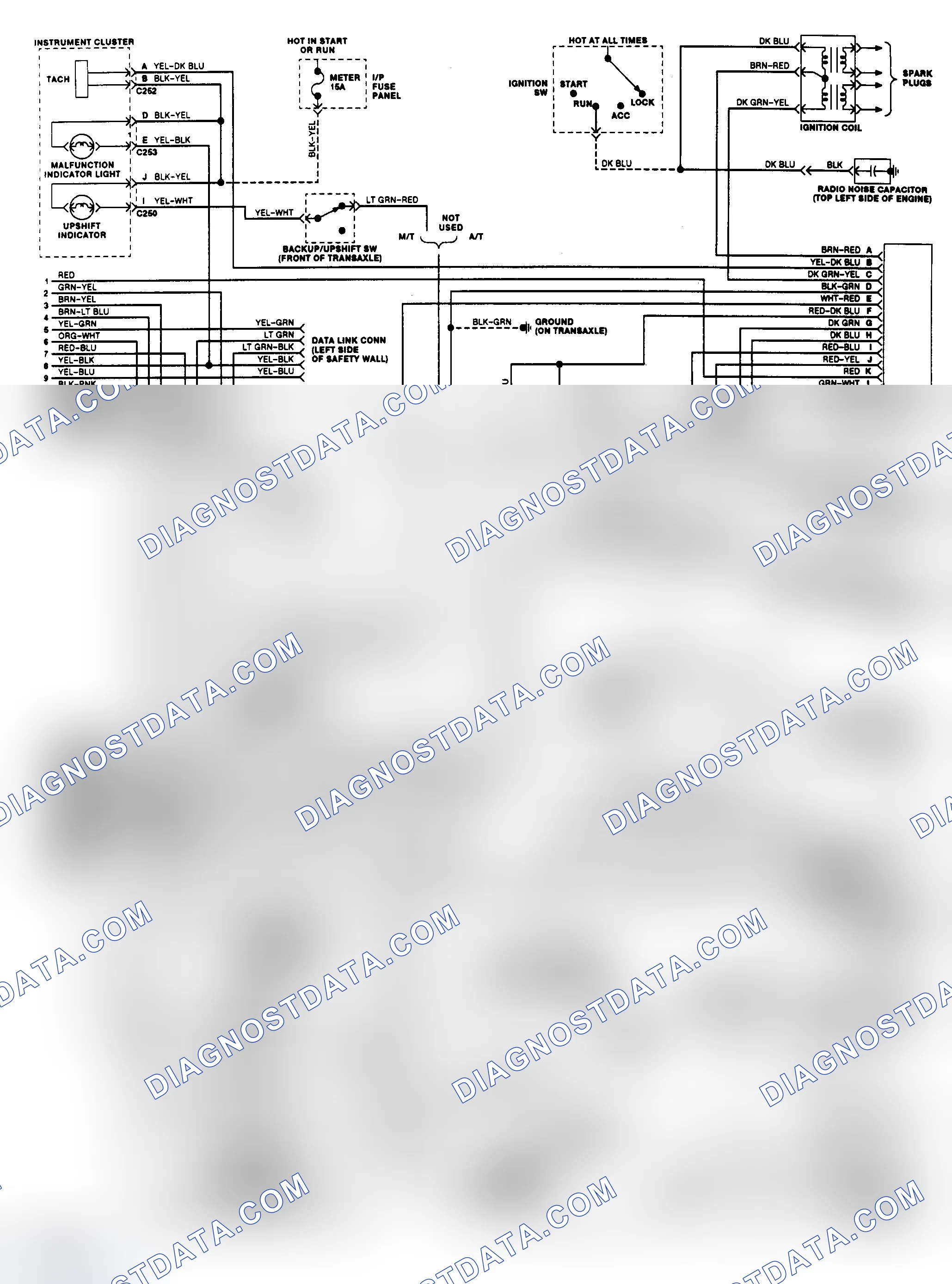 Scheme 164: EEC-IV Wiring Diagram (1.9L - 2 of 2)