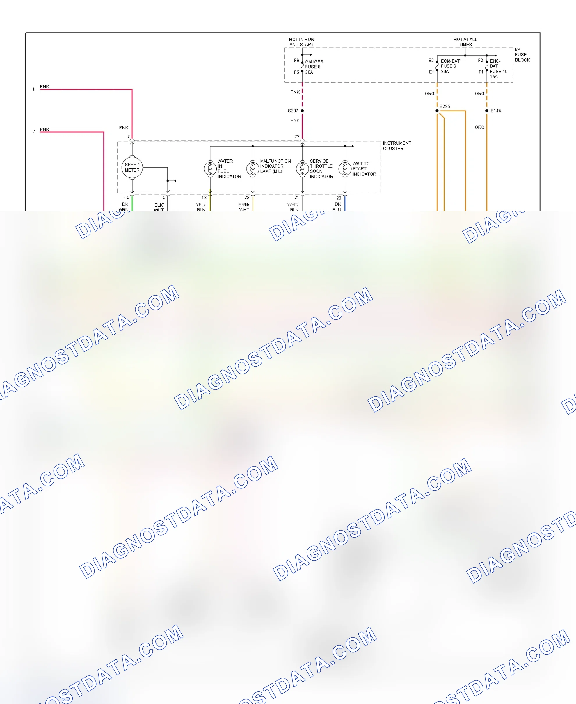 Scheme 97: PCM Wiring Diagram (Forward Control - Commercial Chassis - 6.5L VIN F - 3 Of 4)