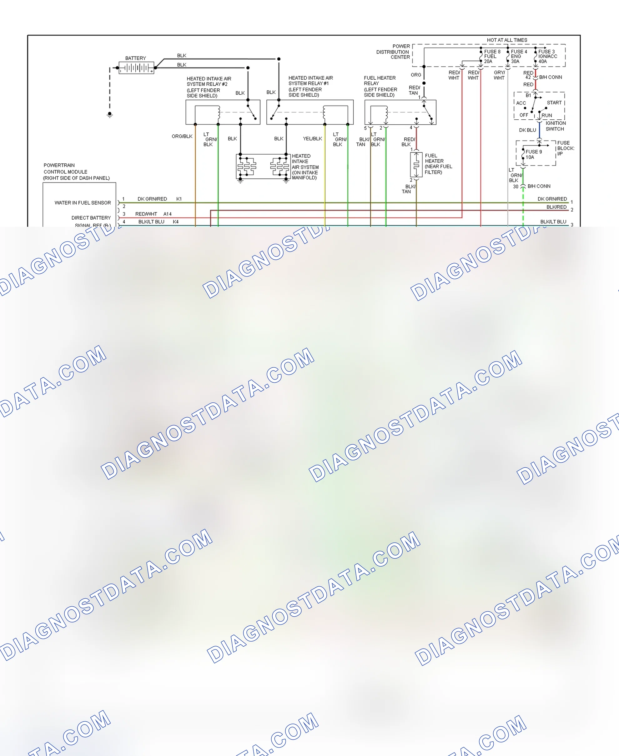 Scheme 141: Wiring Diagram (Ram Pickup - 5.9L Diesel - 1 Of 2)