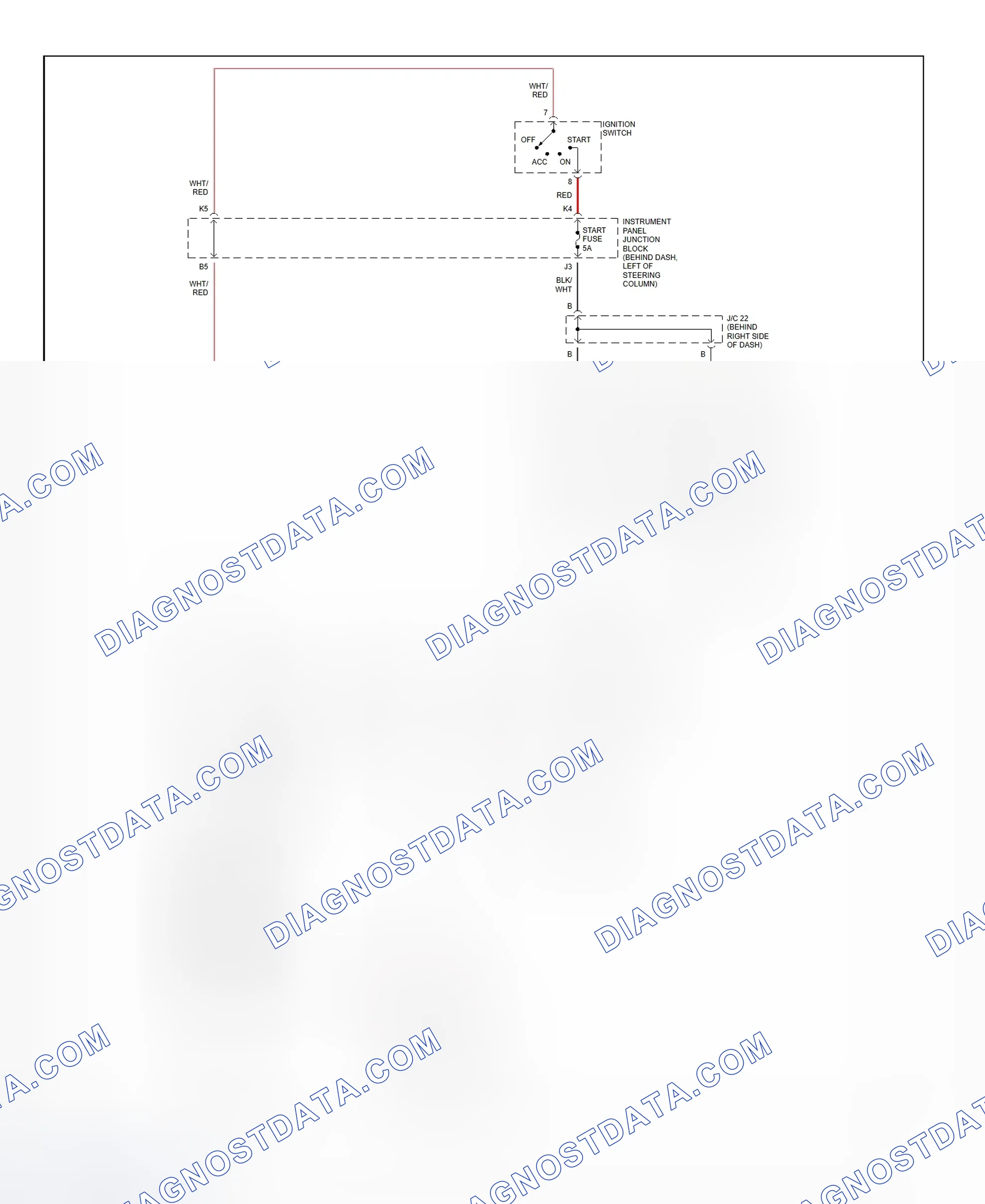 Fig. 20: Starting System Wiring Diagram (Camry - 2.2L CNG)