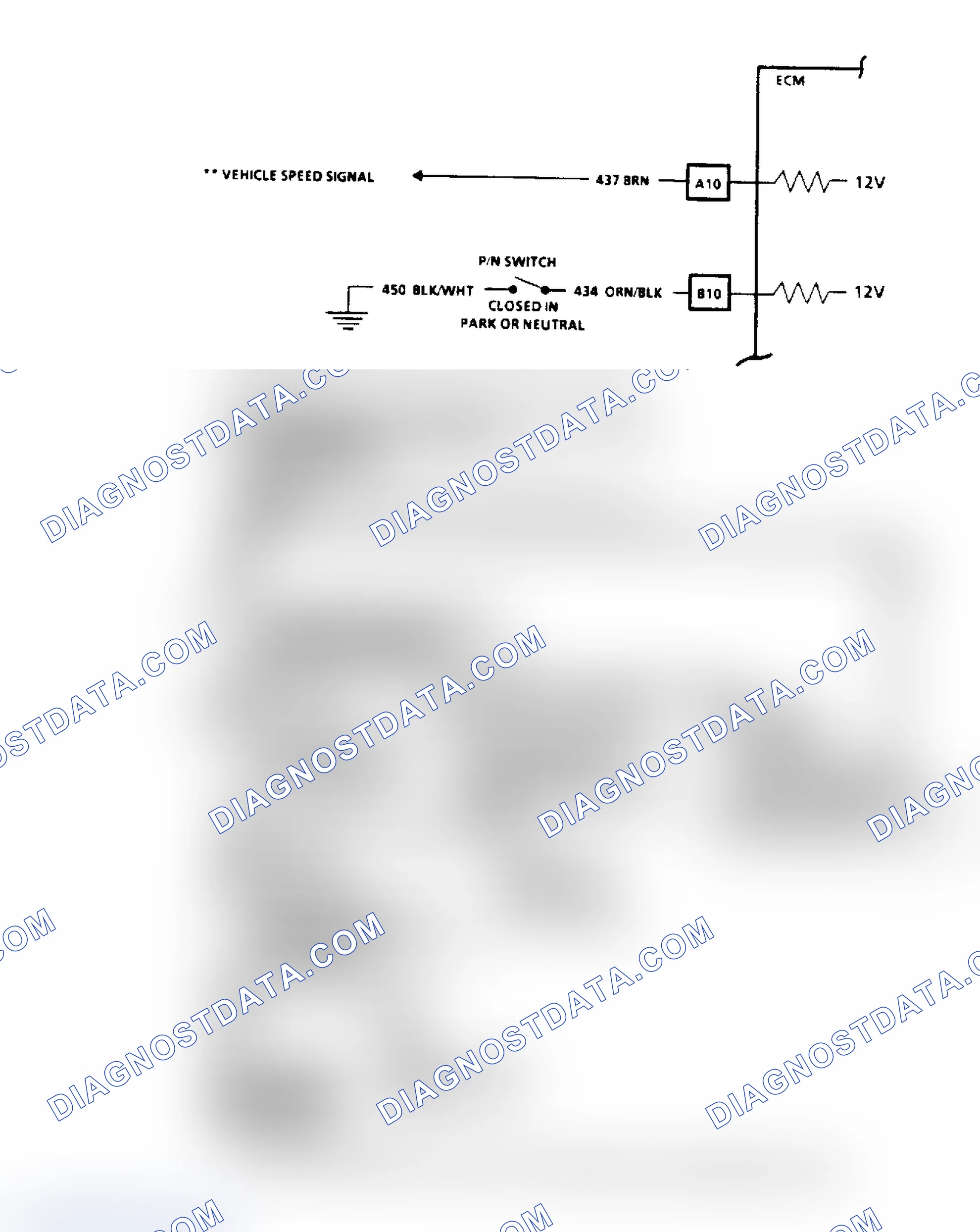 Scheme 57: Code 24, Vehicle Speed Sensor (VSS) Flow Chart & Schematic