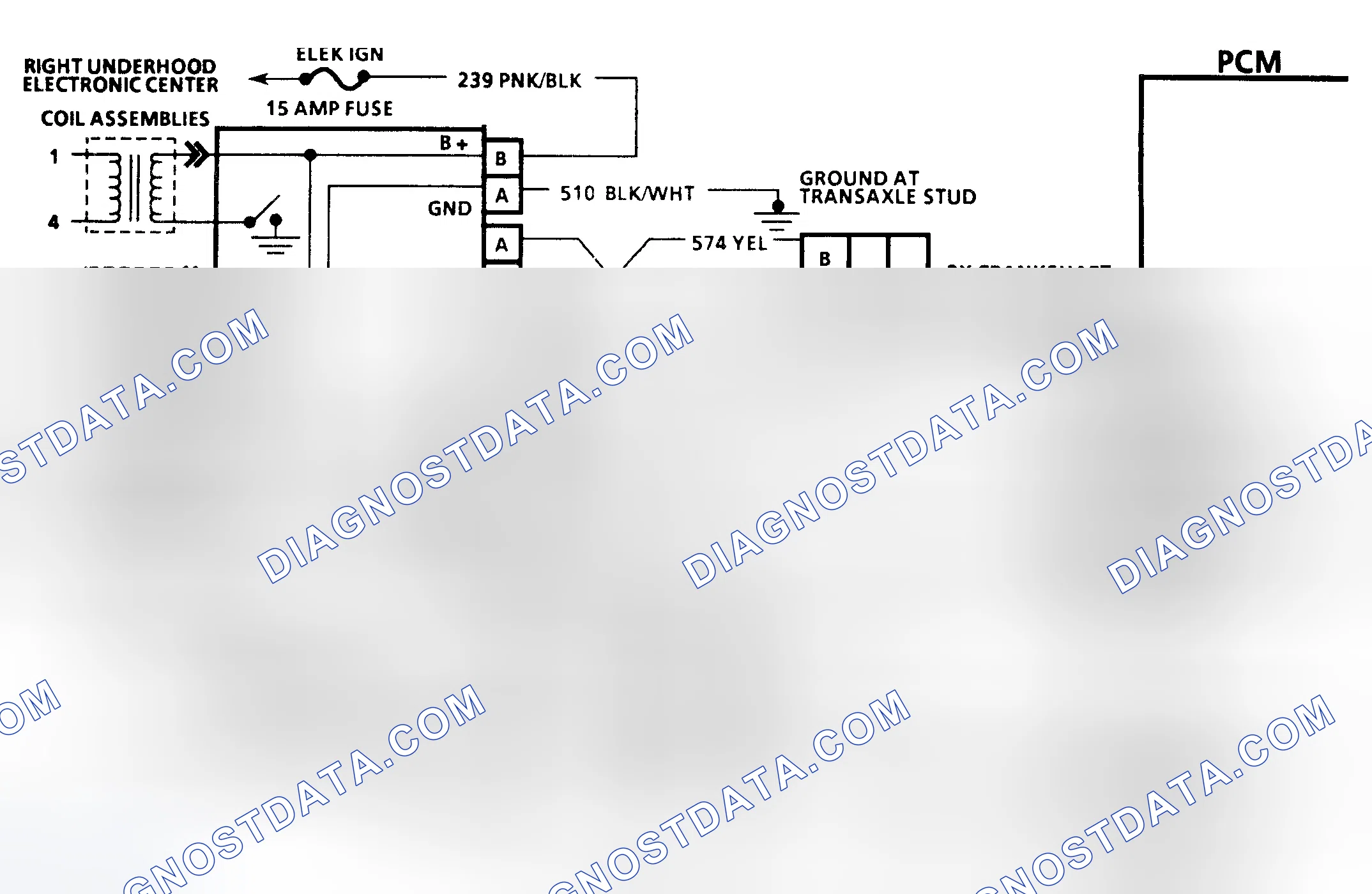 Scheme 46: Codes P1350/P1361 Schematic (3.8L) IC Circuit