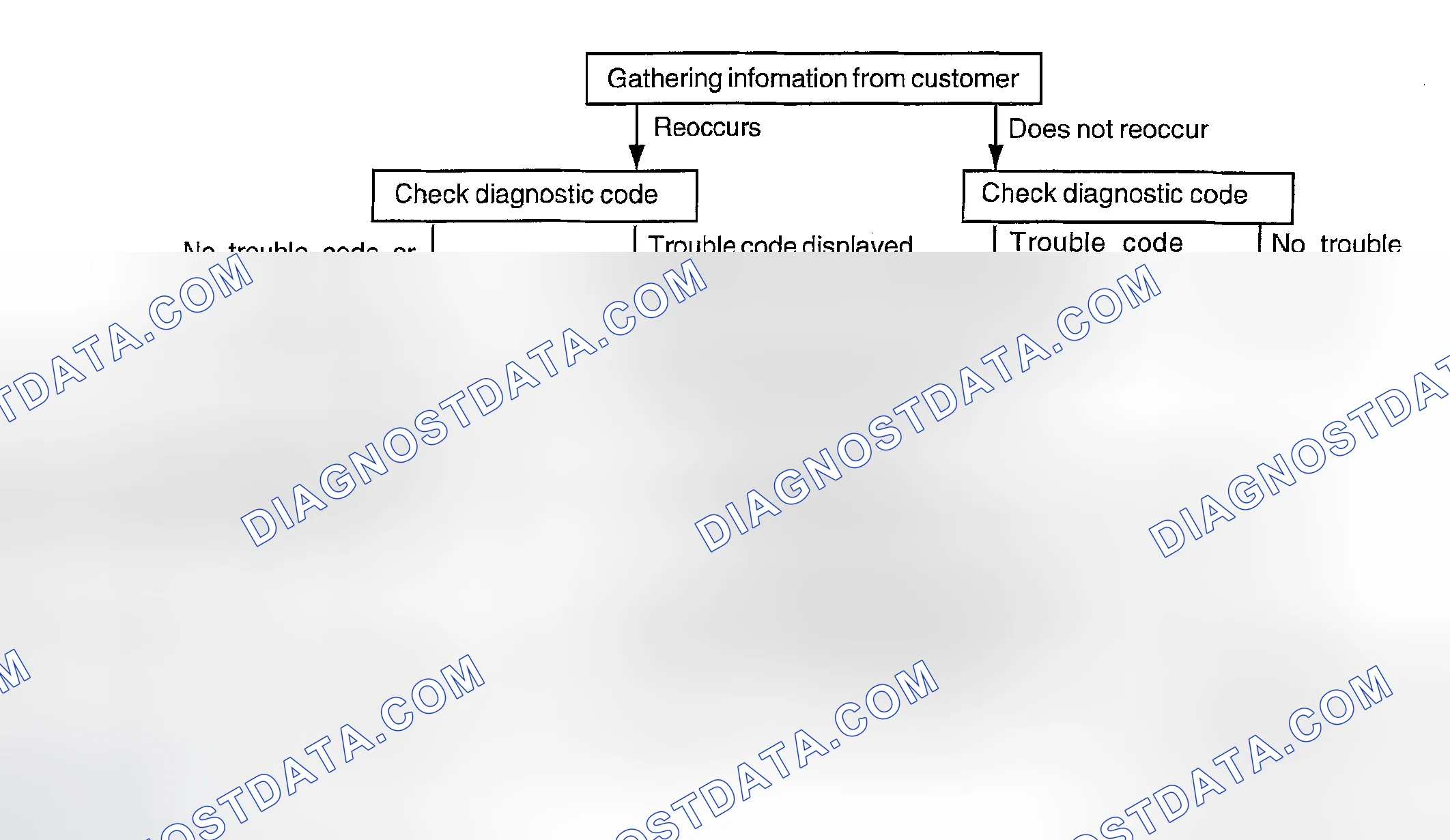 Scheme 63: STANDARD FLOW OF DIAGNOSTIC TROUBLESHOOTING
