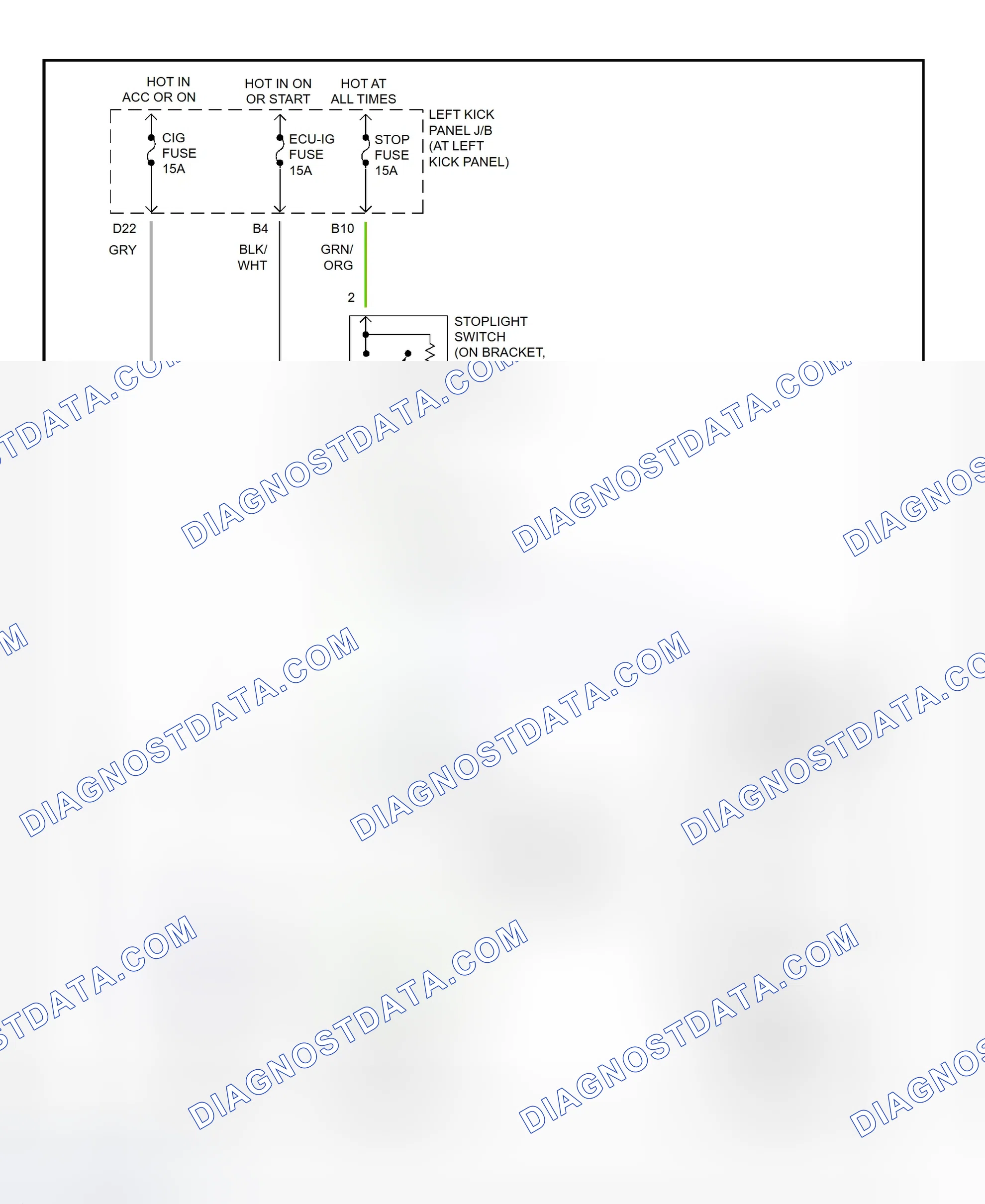 Scheme 322: Shift Interlock System Wiring Diagram (2002 - Toyota Land Cruiser)