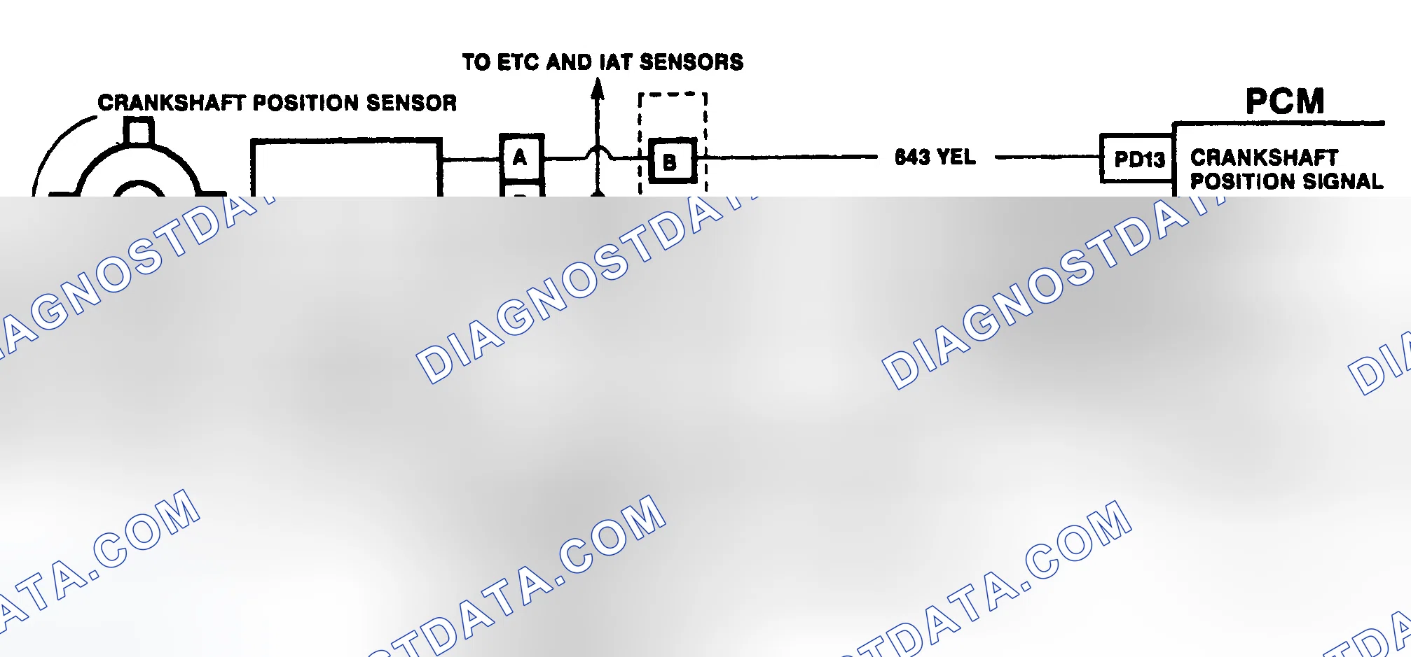 Scheme 180: DTC 19 Schematic ("C" & "K" Series) Crankshaft Position Reference Error