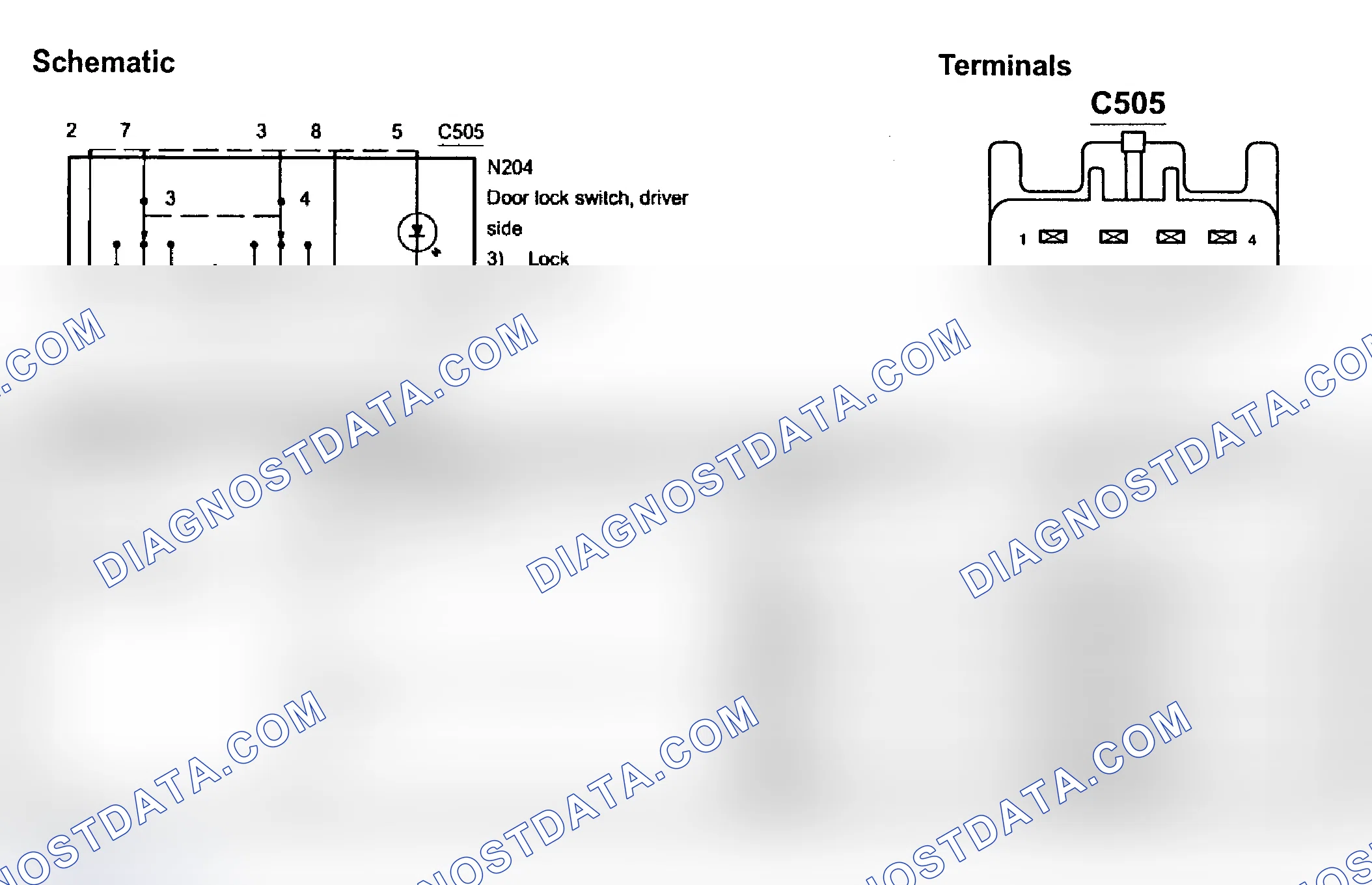 Scheme 19: DOOR LOCK SWITCH - DRIVER SIDE