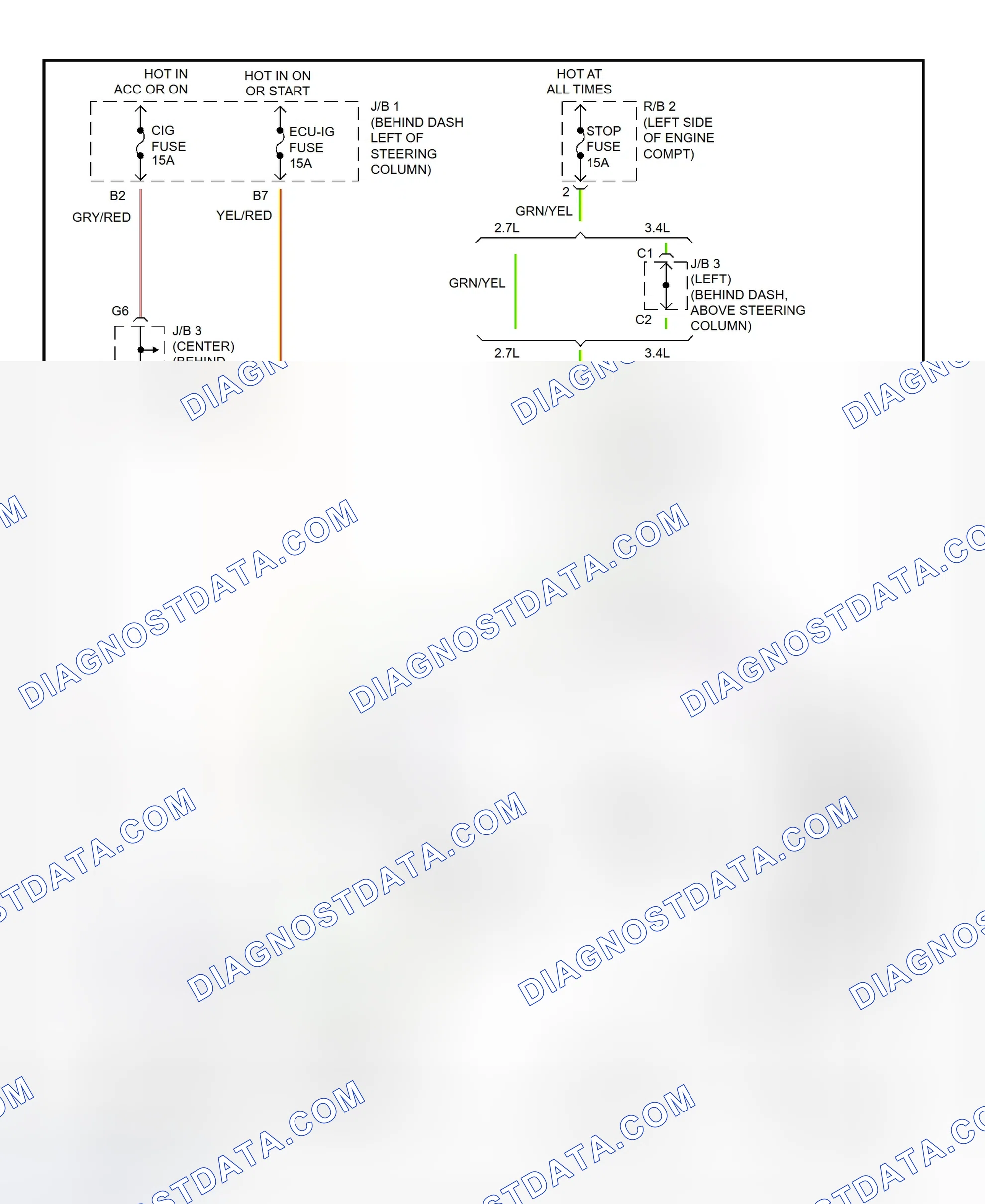 Scheme 64: Shift Interlock System Wiring Diagram (1998 Tacoma - With Floor Shift)