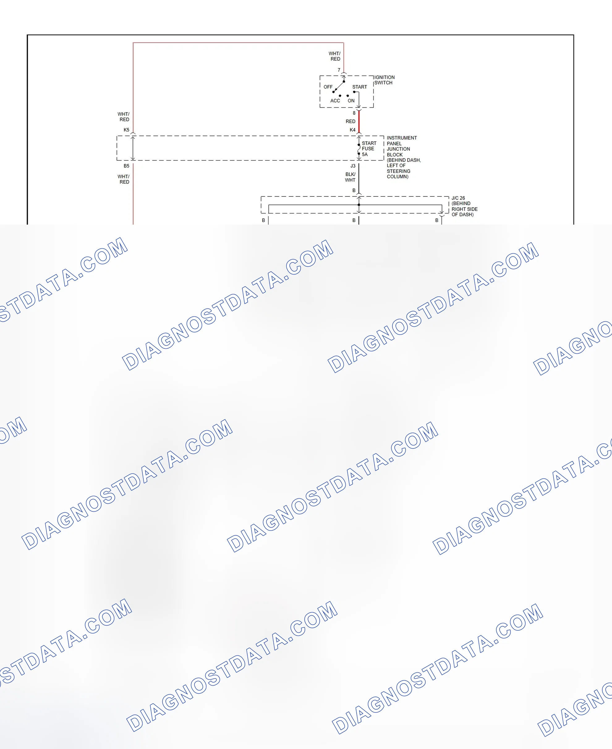Fig. 22: Starting System Wiring Diagram (Camry Solara)