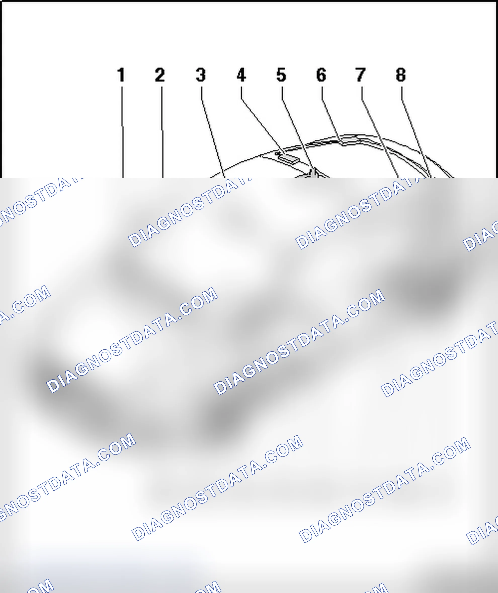 Scheme 8: COUPE COMPONENT LOCATIONS, GENERAL OVERVIEW