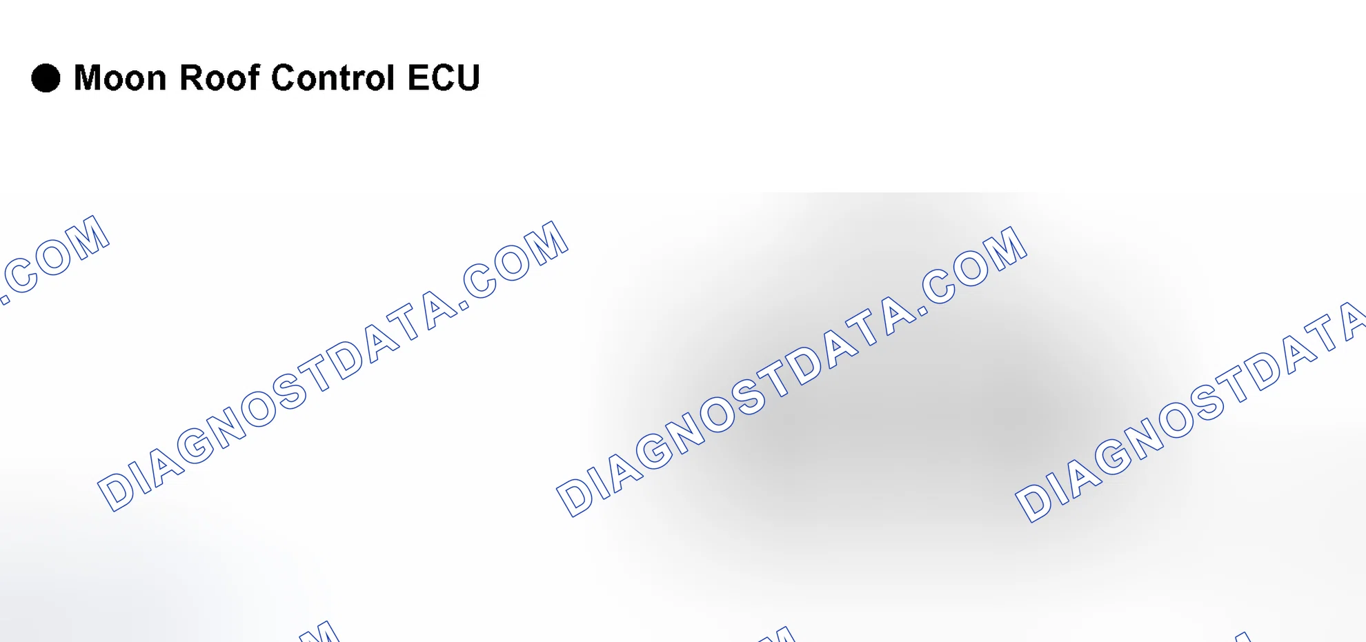 Scheme 34: Identifying Moon Roof Control ECU Terminals