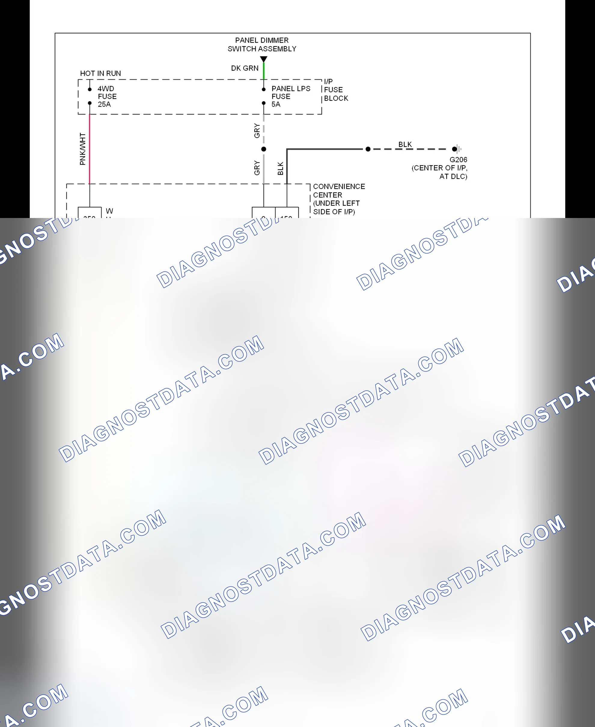 Scheme 9: Transfer Case Circuit (1994 Except K300)