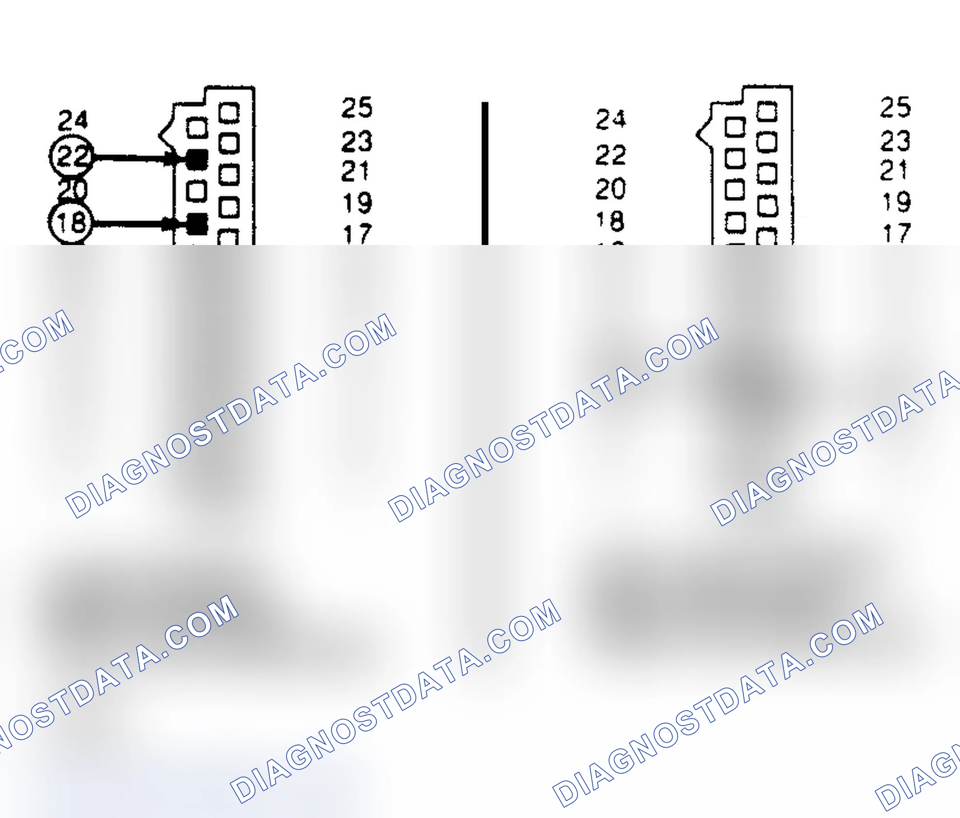 Scheme 141: Logic Module Red Connector View From Wire End & Test Logic Module White Connector View From Wire End