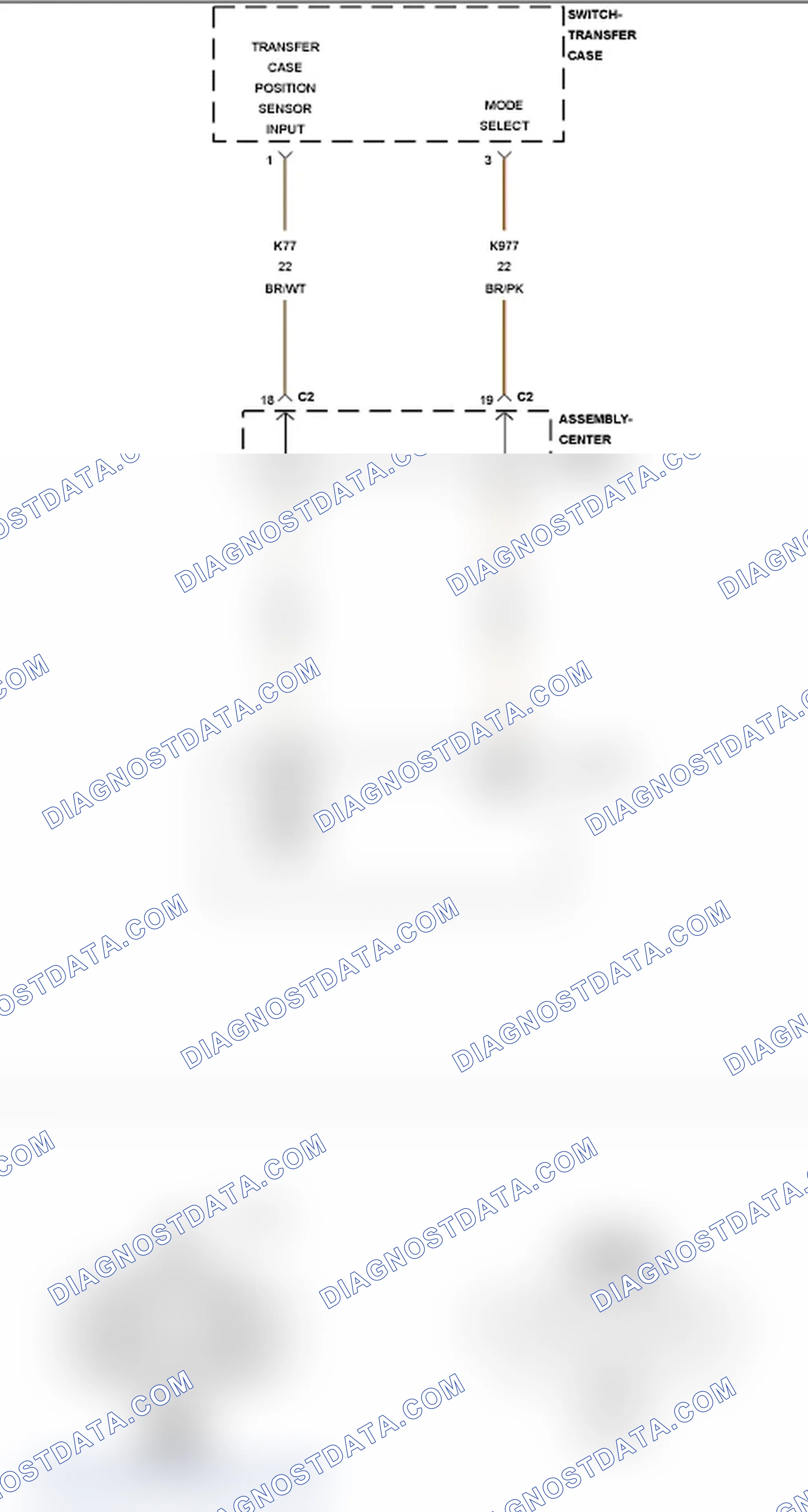 Scheme 530: P0838-FOUR WHEEL DRIVE (4WD) SWITCH CIRCUIT LOW