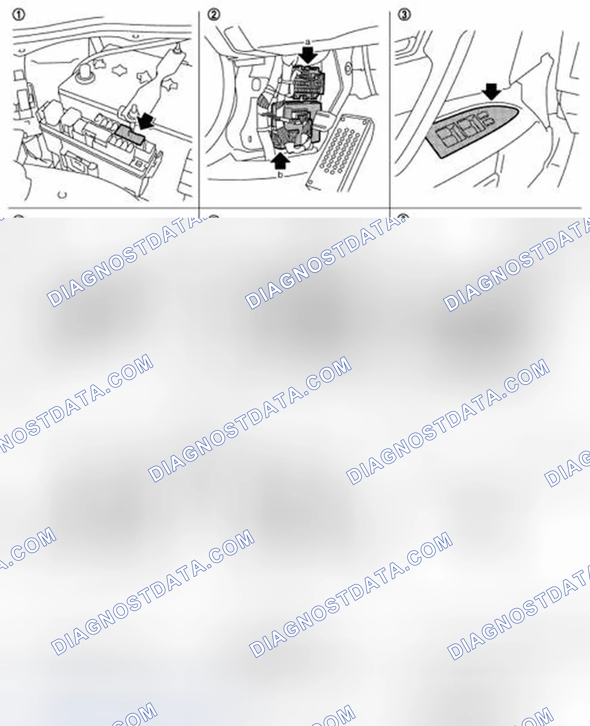 Scheme 62: Component Parts and Harness Connector Location