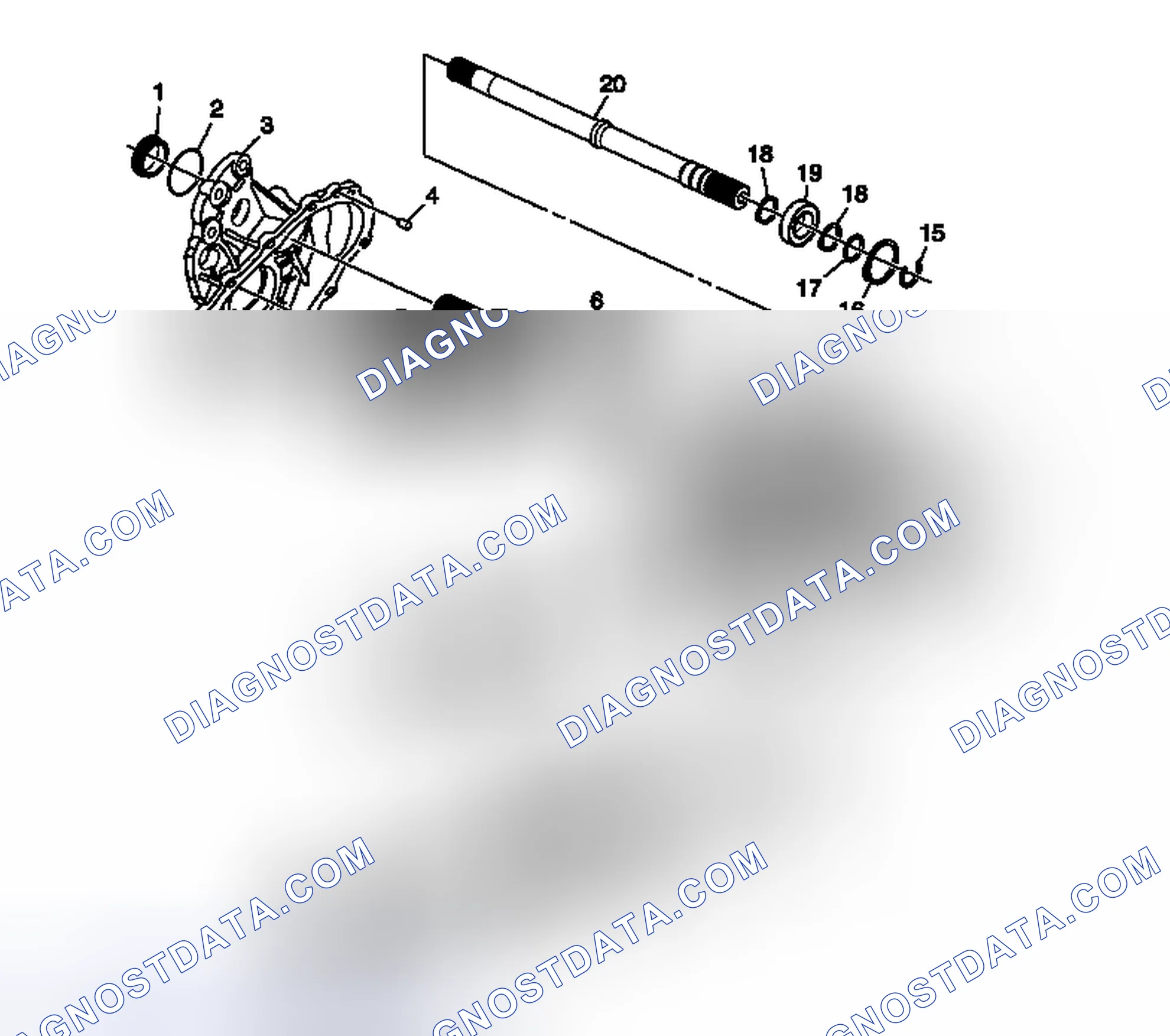 Scheme 29: Transfer Case Disassembled View