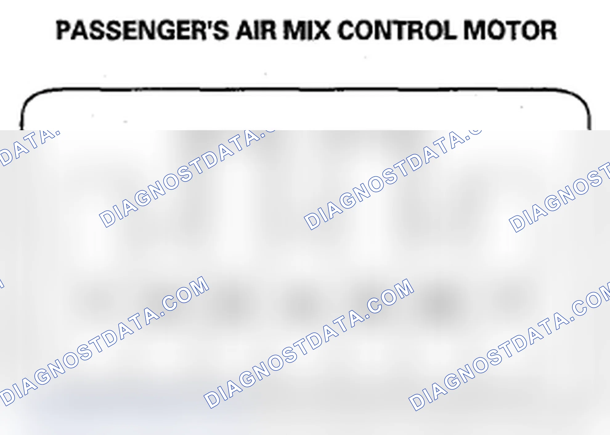 Scheme 336: Passenger's Air Mix Control Motor Test