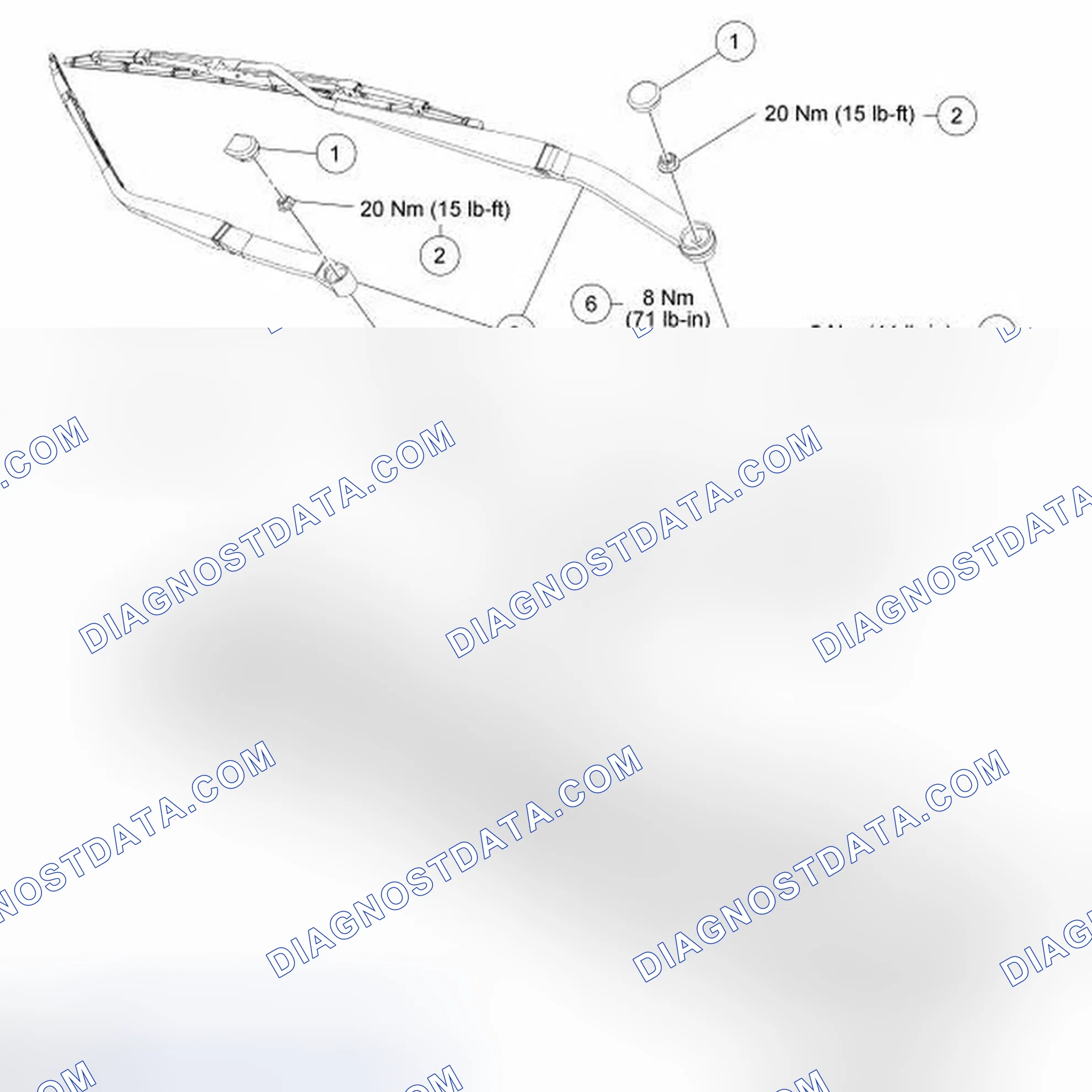 Scheme 28: Wiper and Washer System - Exploded View
