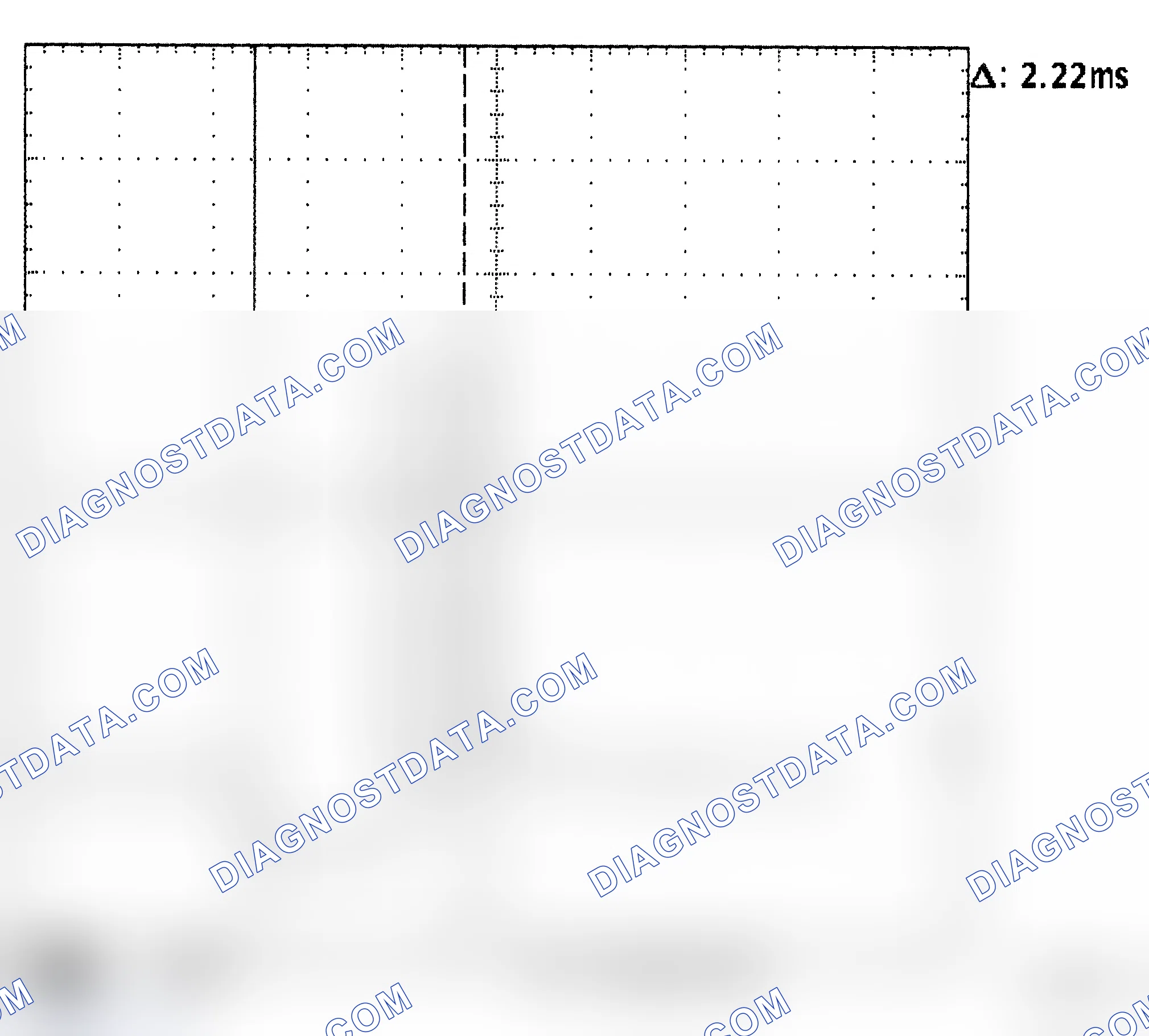 Scheme 144: Injector Waveform (Voltage) - Cursors Used - Known Good
