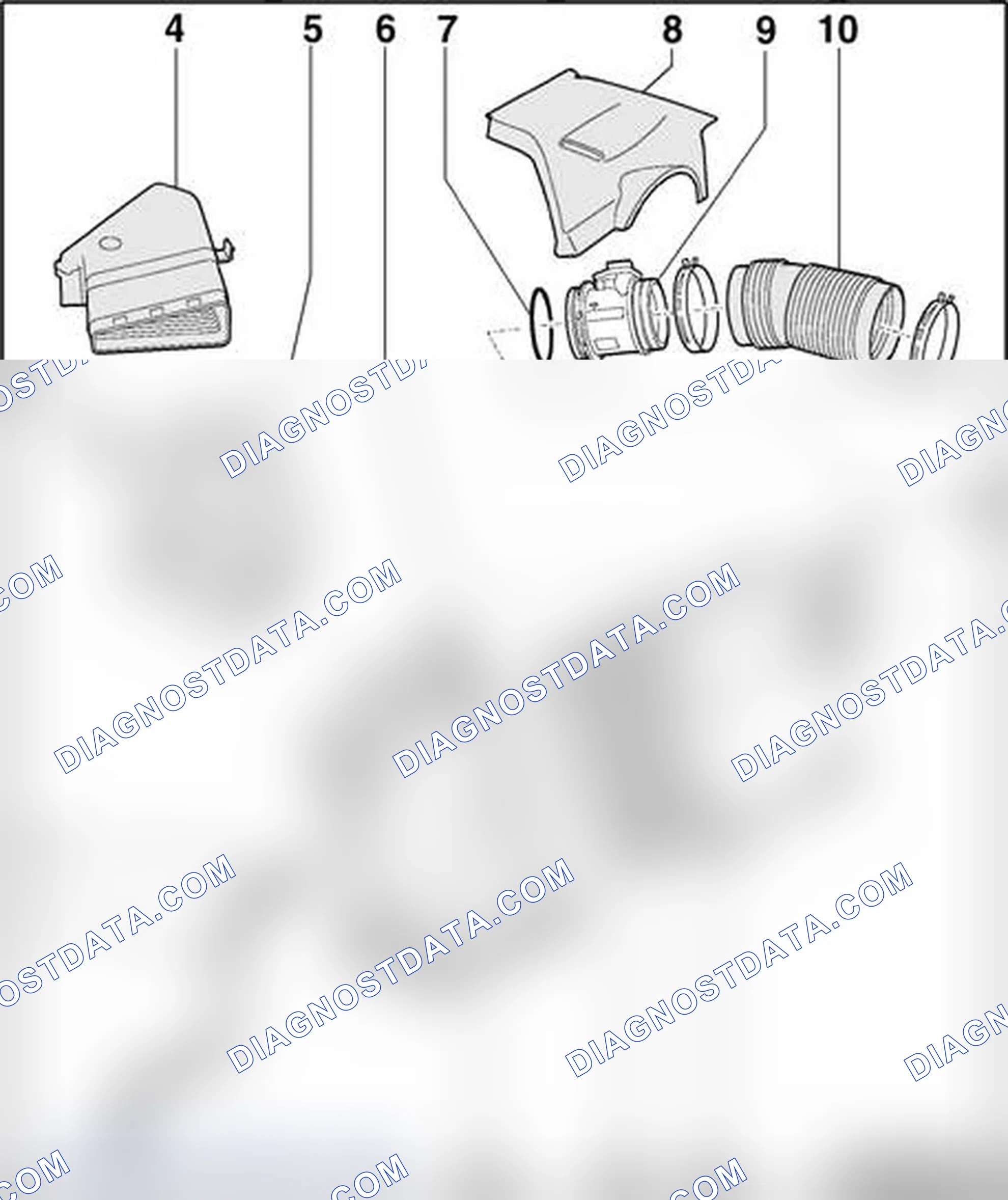 Scheme 499: Air cleaner, disassembling and assembling