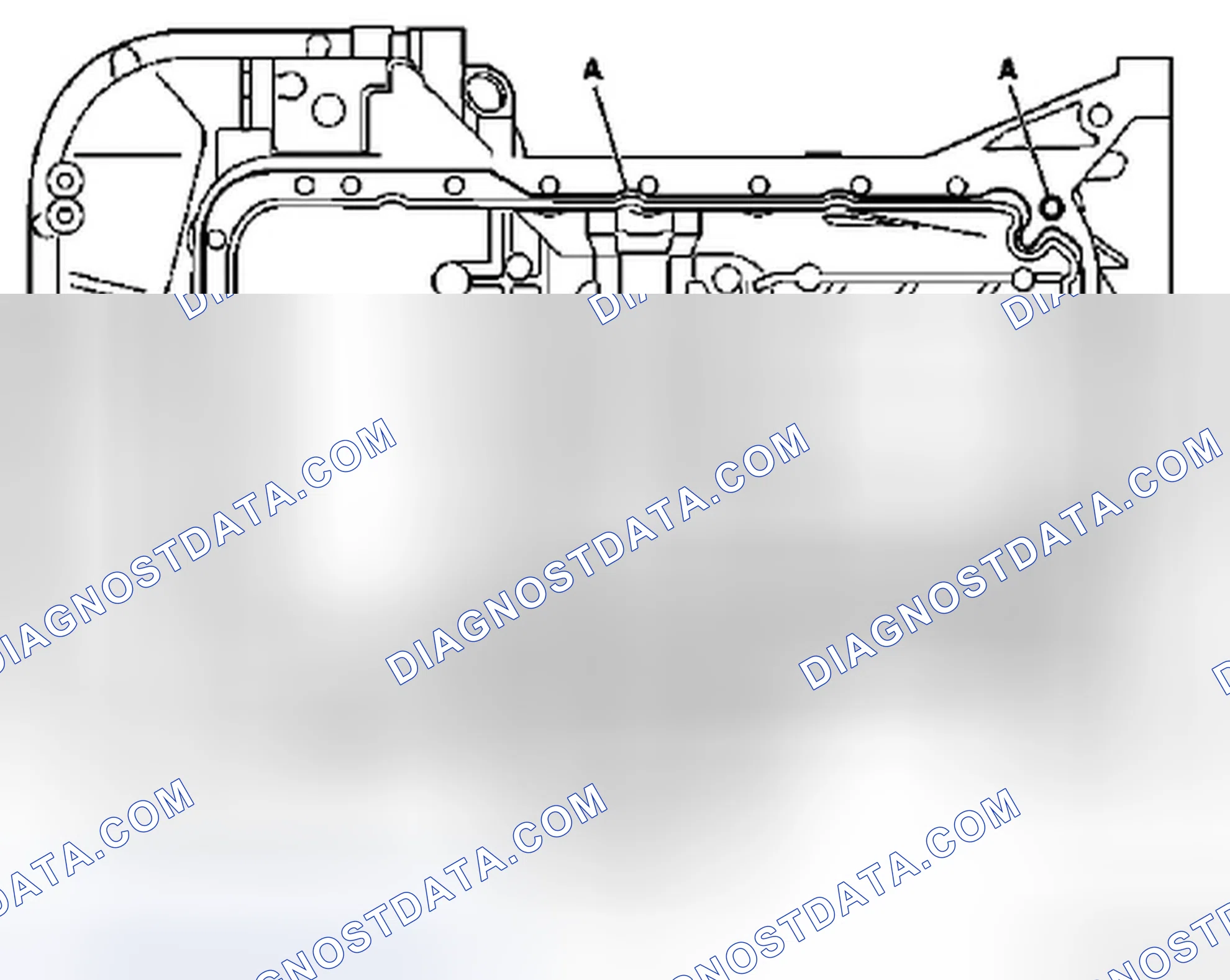 Scheme 308: Identifying Sealant Application Area On Oil Pan - Engine 272