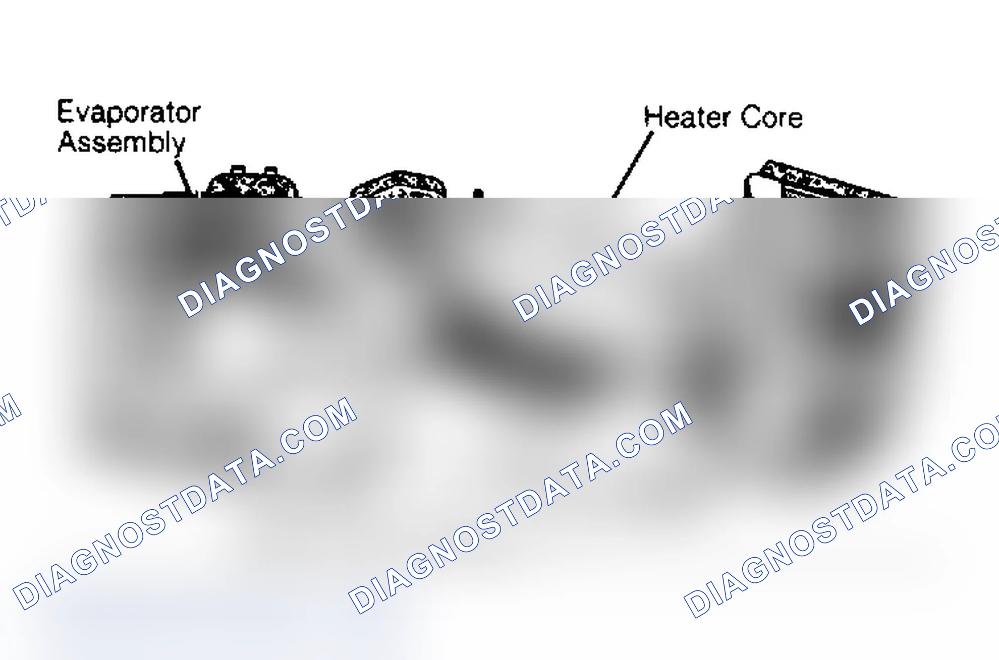 Scheme 9: Removing Heater and Evaporator Cores (FWD)