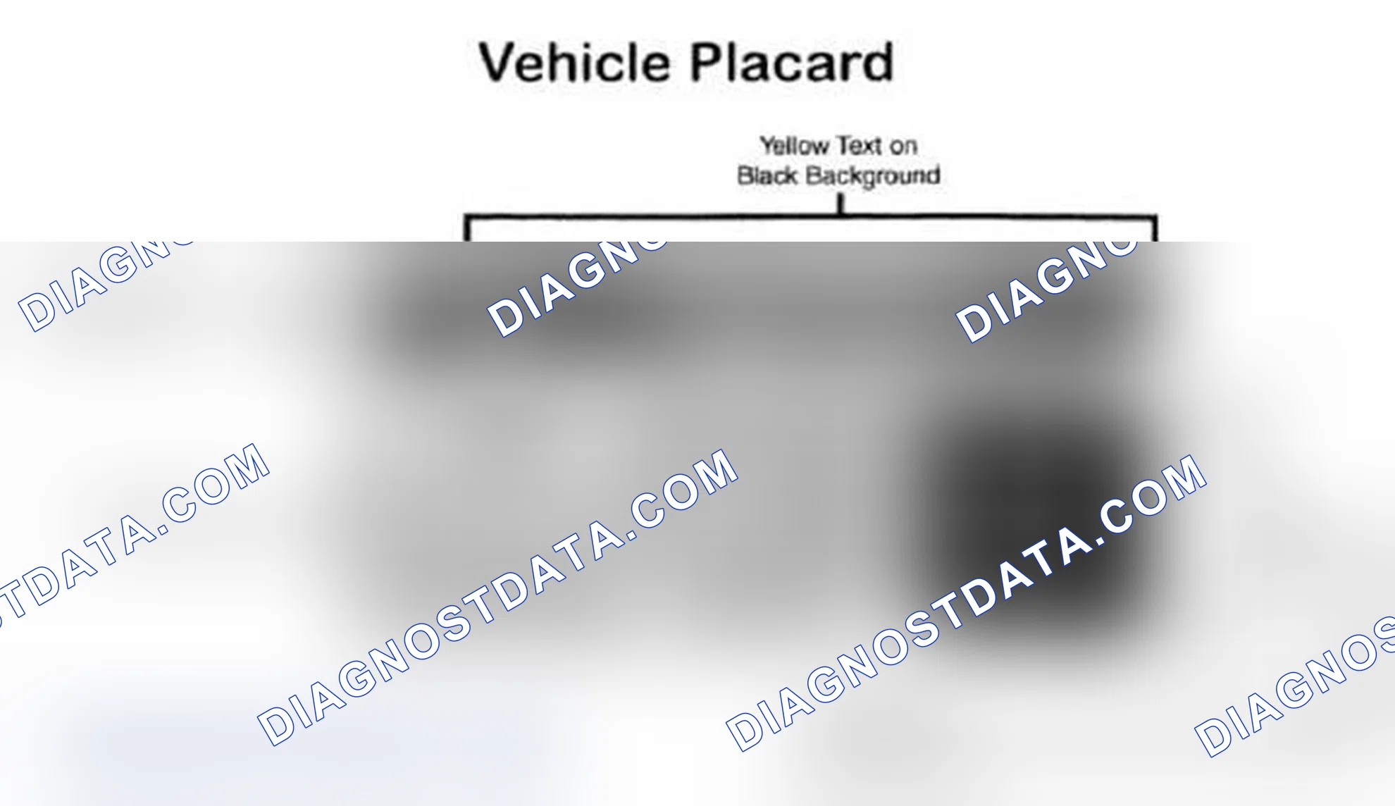 Scheme 28: Vehicle Tire Placard - Typical