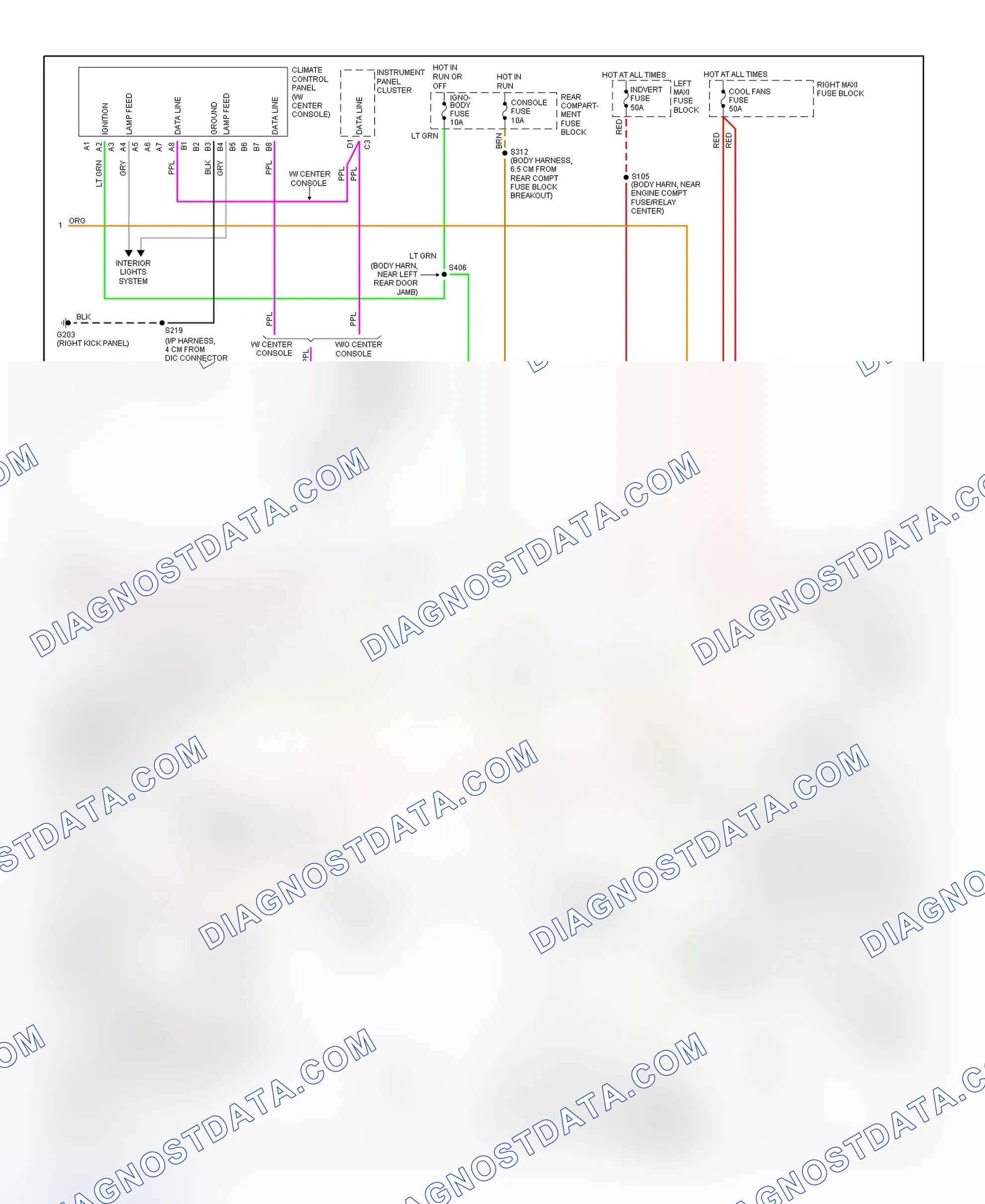 Scheme 12: Automatic A/C-Heater System Wiring Diagram (Eldorado - 2 Of 2)