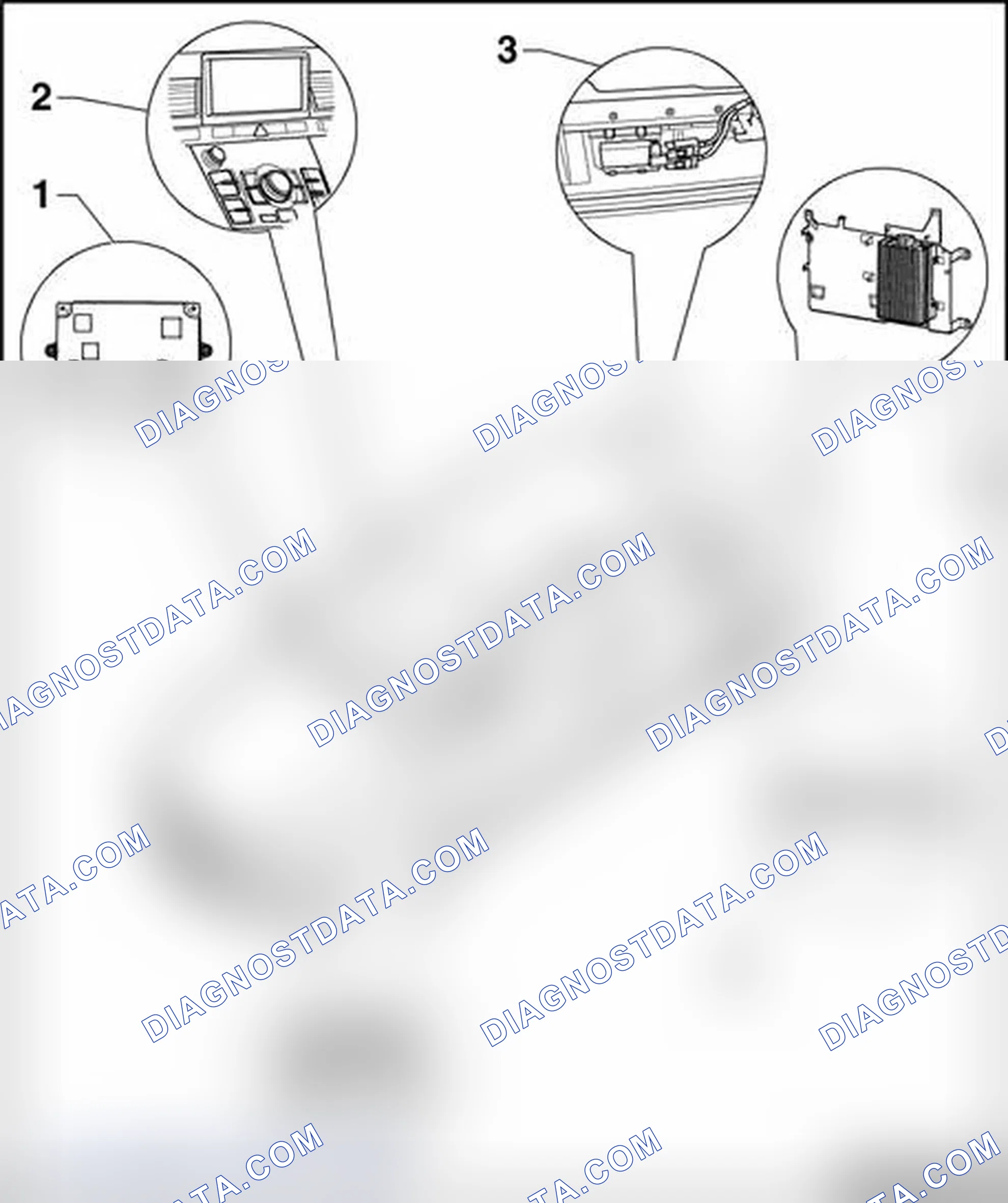 Scheme 123: Navigation system, overview of component location